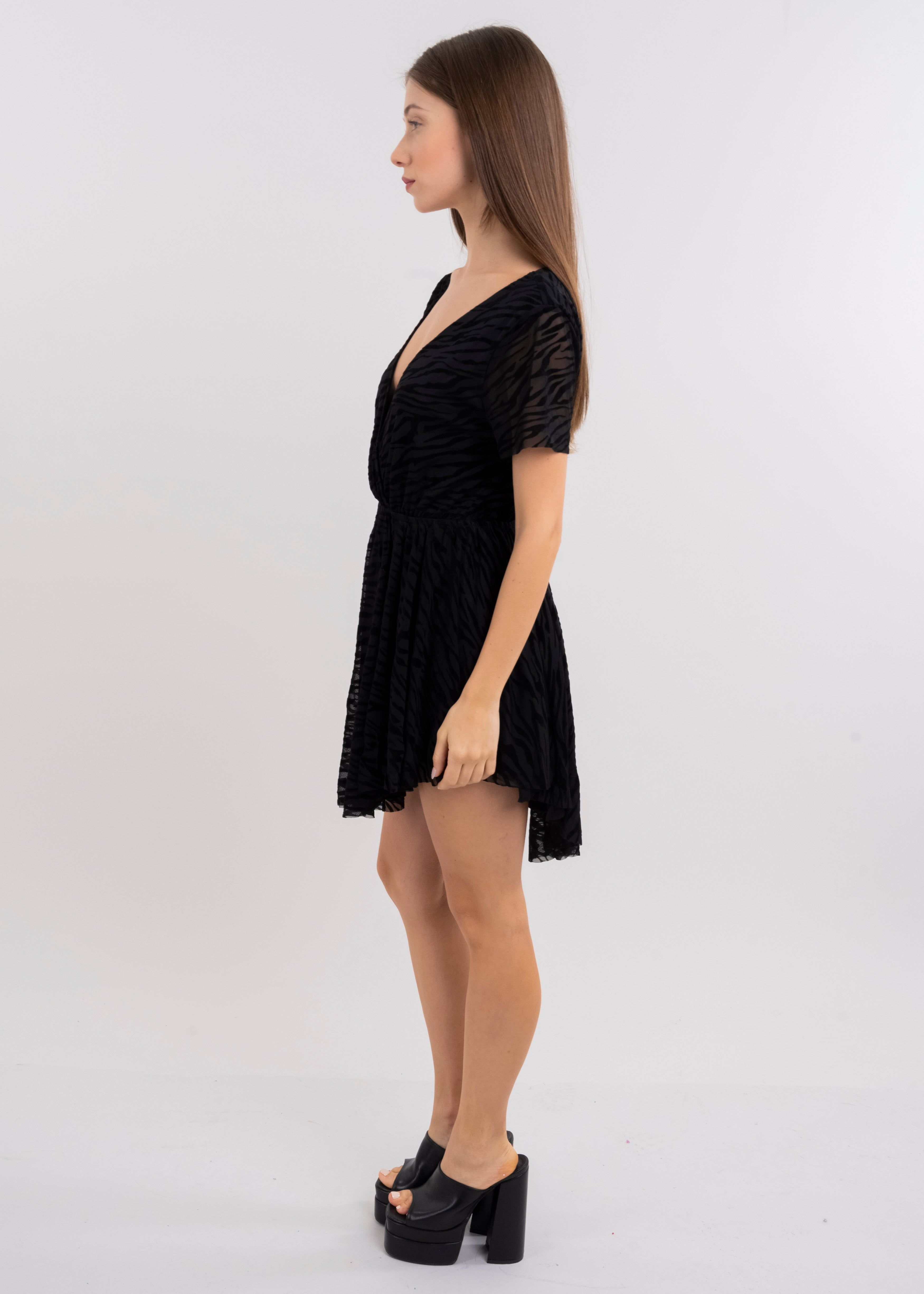 Vestido mesh con flock estampado zebra sold by Shasa product image thumbnail 3