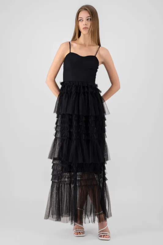 Maxi vestido mesh olanes sold by Shasa