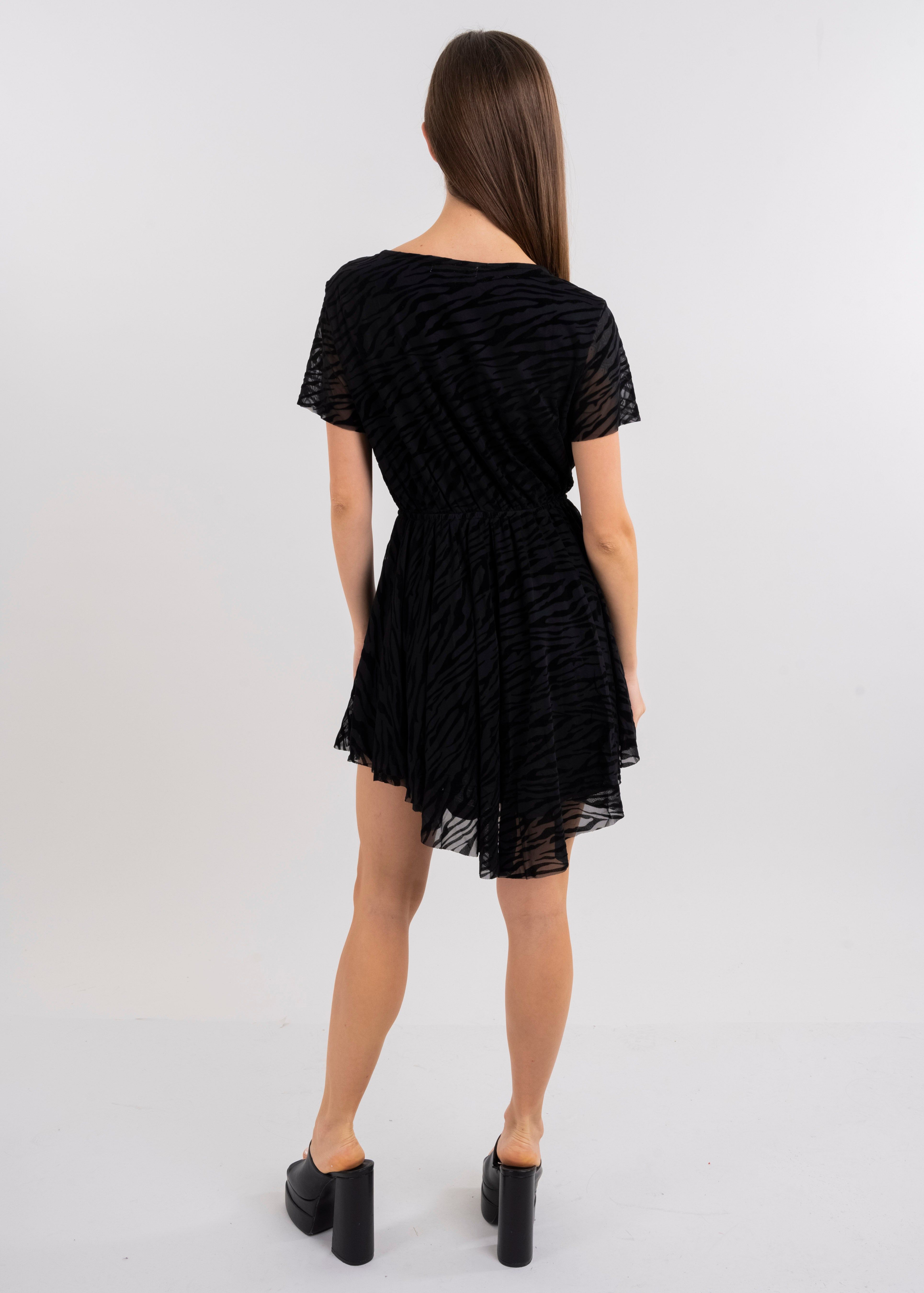 Vestido mesh con flock estampado zebra sold by Shasa product image thumbnail 4