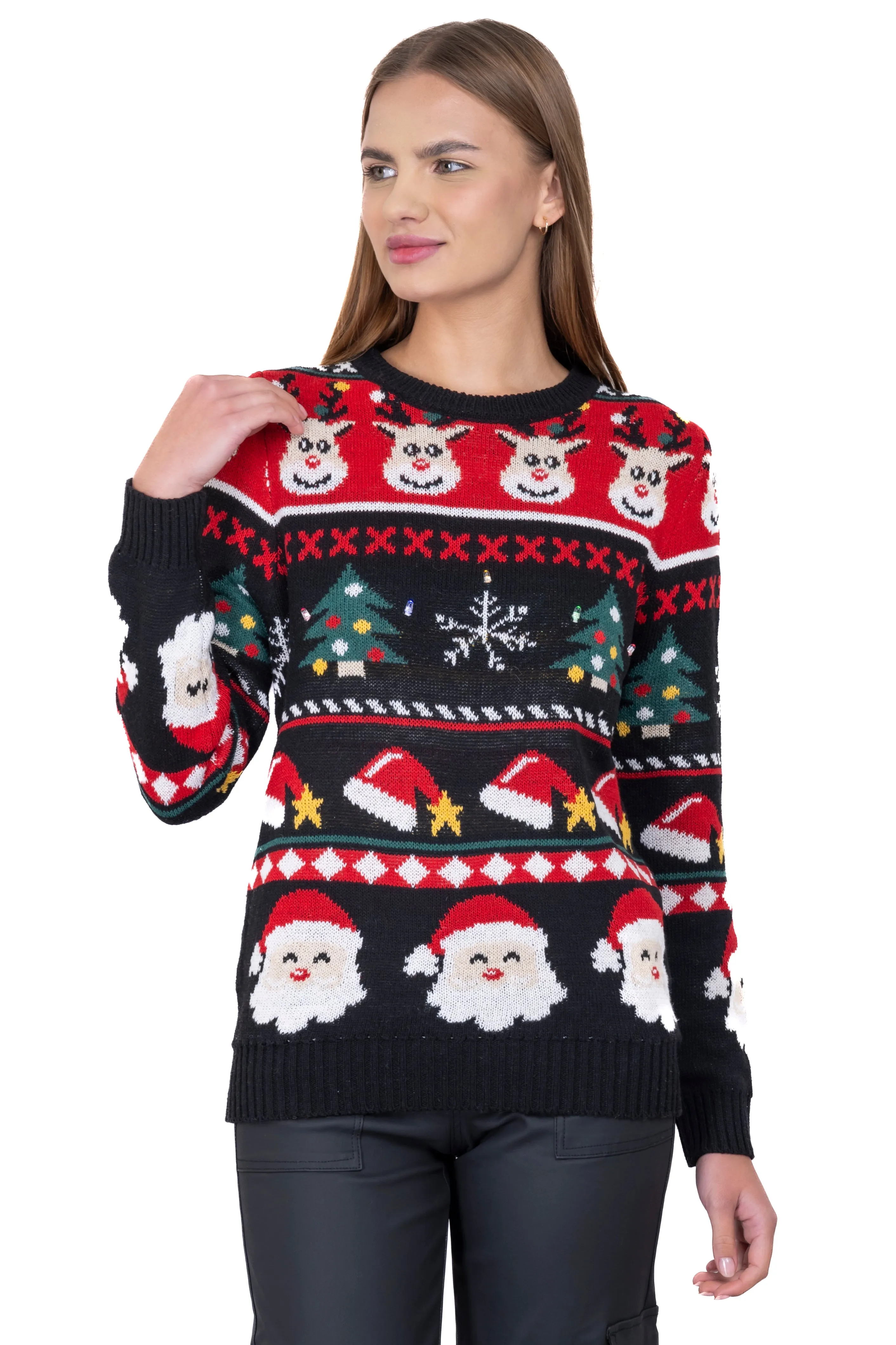 Suéter navideño arbolitos santas luces led sold by Shasa product image thumbnail 2