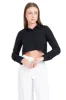 Blusa crop cuello solapa sold by Shasa