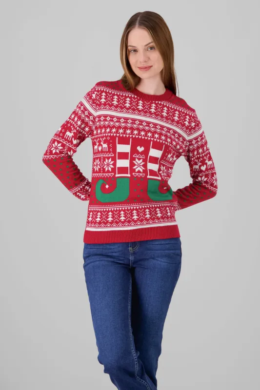 Suéter navideño botines duende sold by Shasa