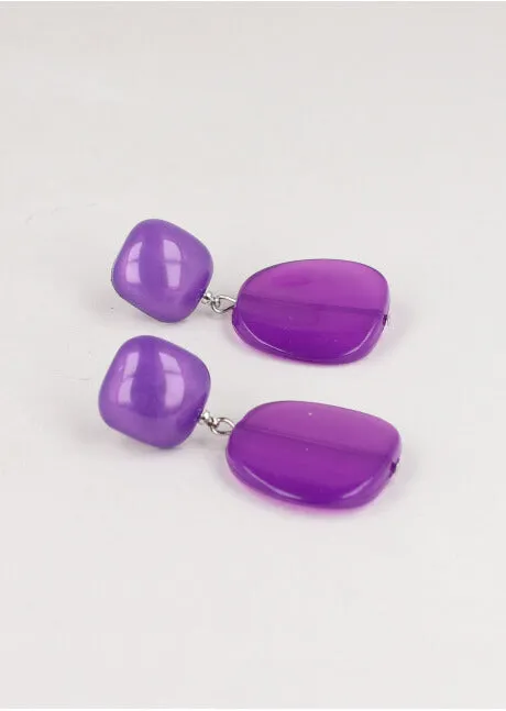 Aretes Doble Piedra Color sold by Shasa product image thumbnail 2