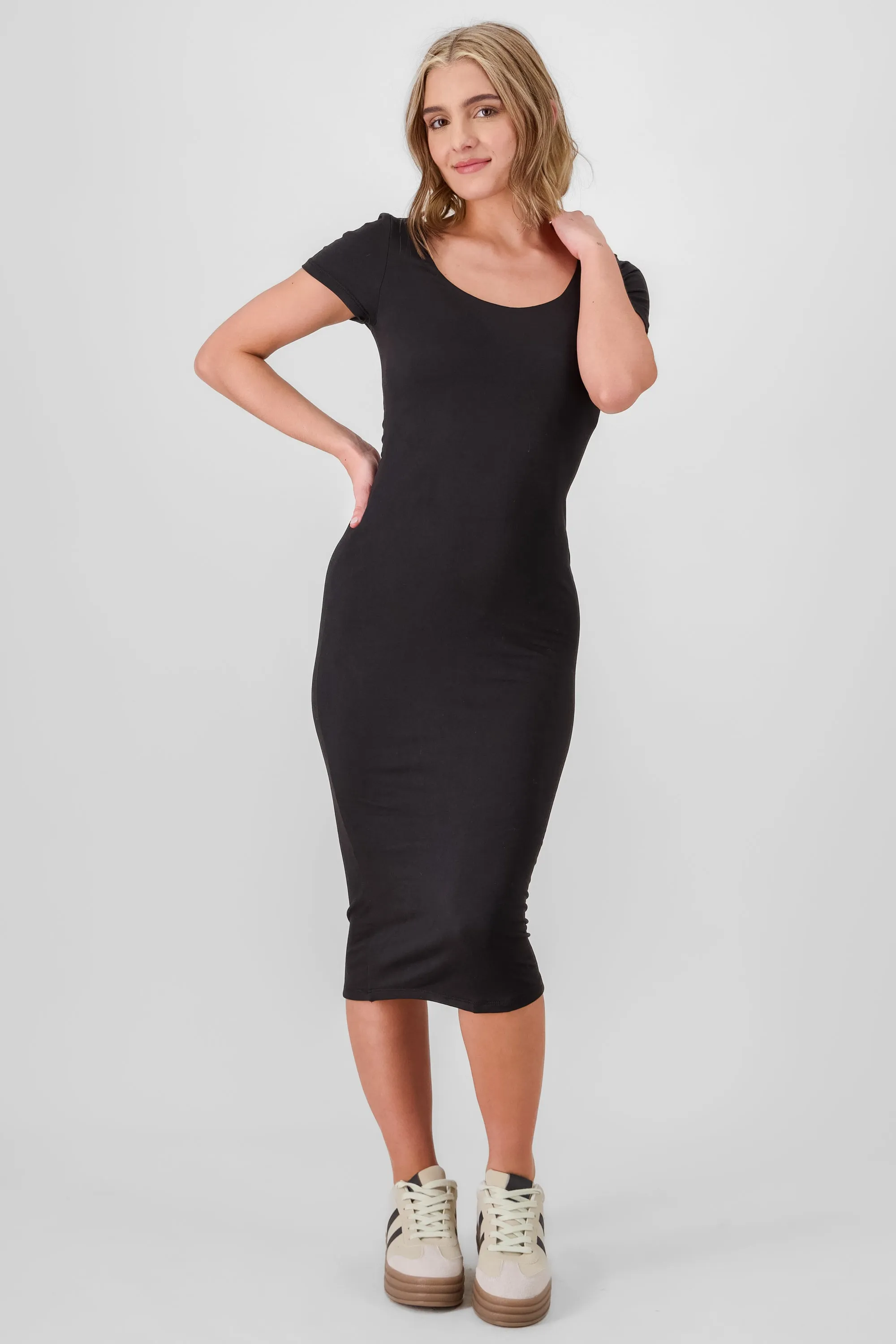 Vestido midi ribbed sold by Shasa