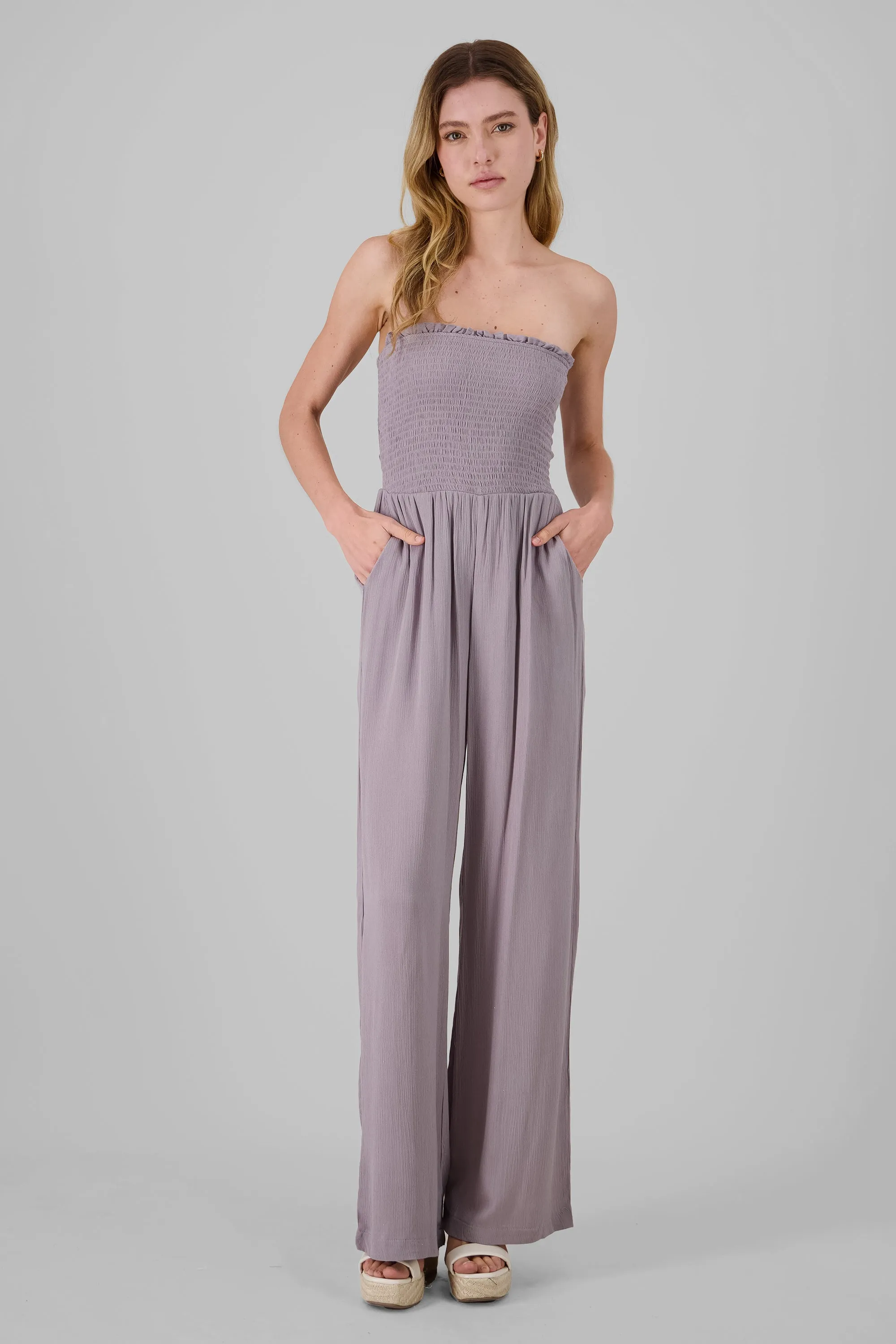 Jumpsuit bandeau wide leg sold by Shasa
