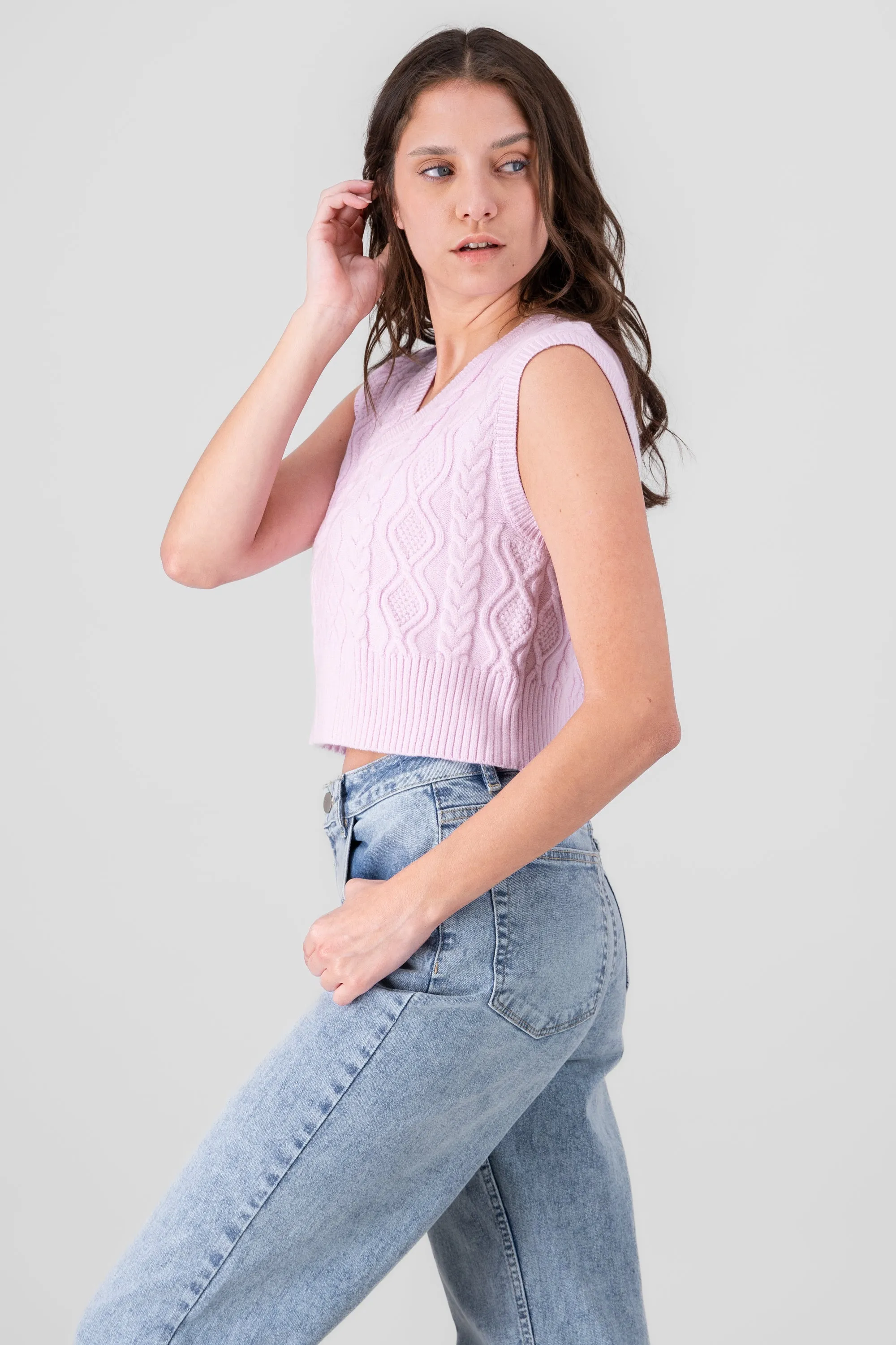 Chaleco liso cuello v sold by Shasa product image thumbnail 3