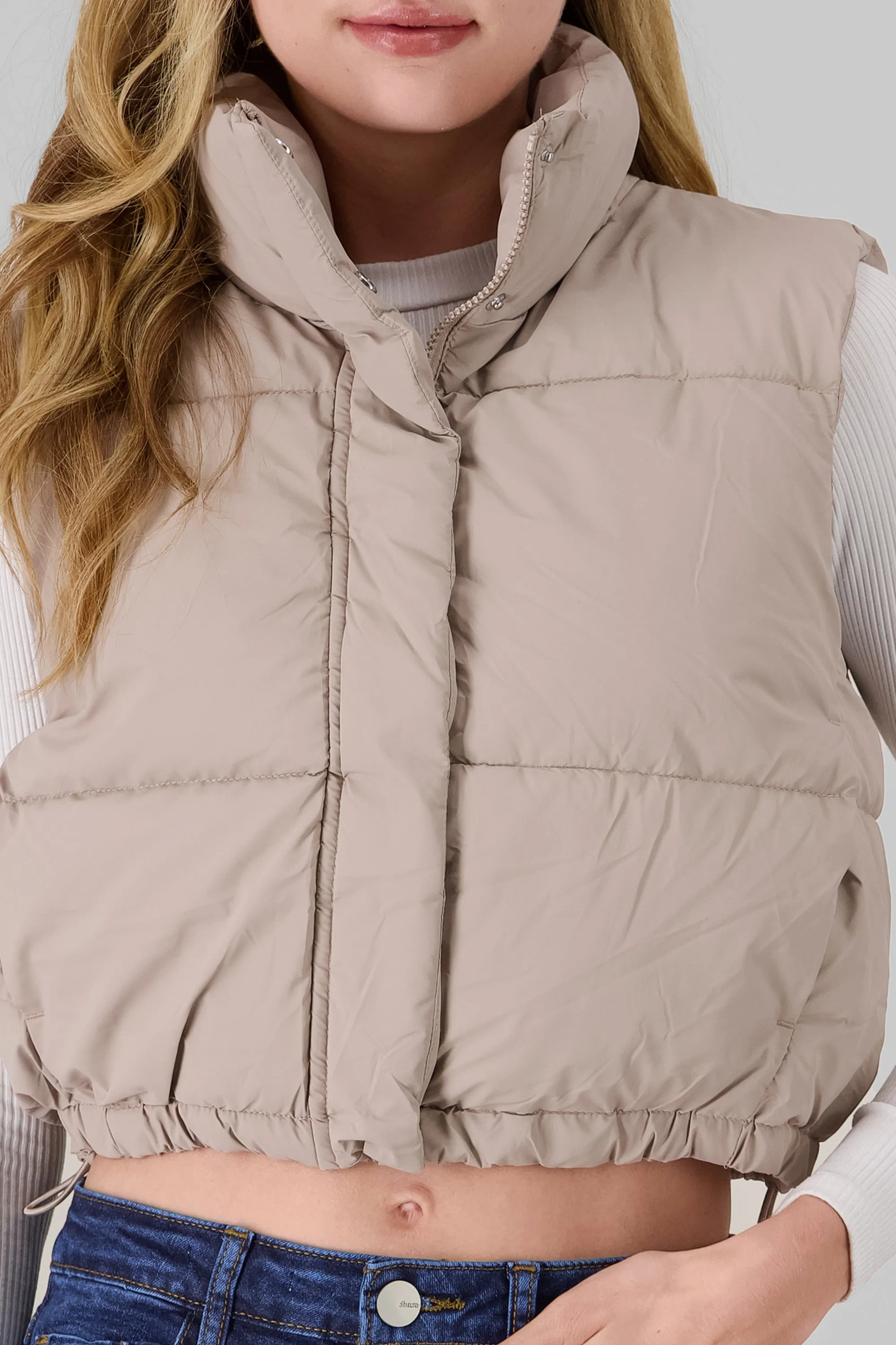 Chaleco con cuello alto liso sold by Shasa product image thumbnail 5