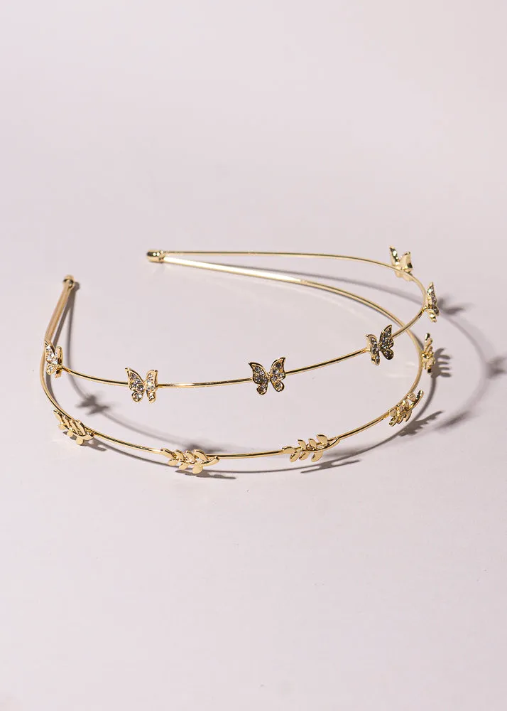 Diadema doble mariposas sold by Shasa