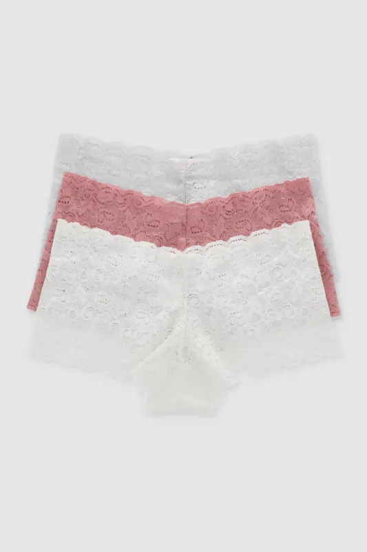 Set de 3 boxers de encaje sold by Shasa