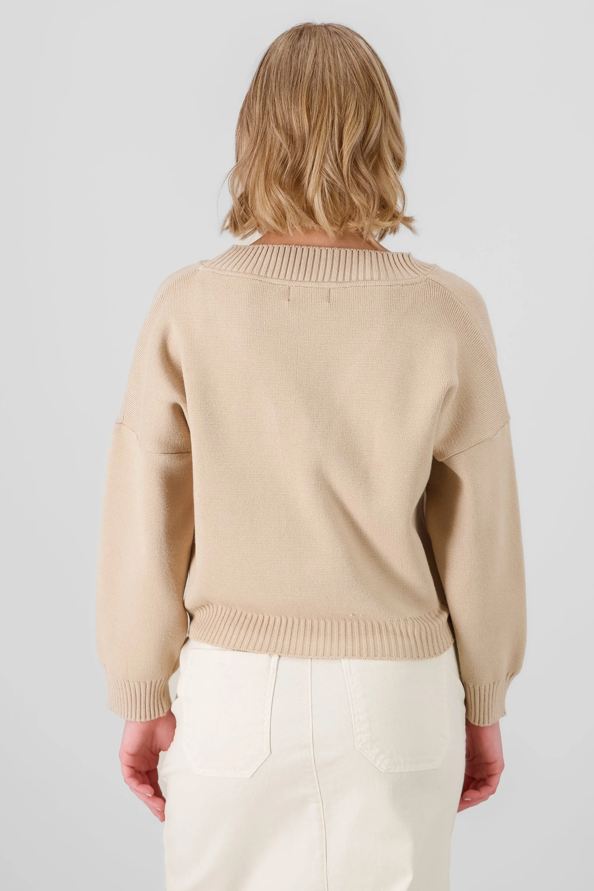 Cardigan liso viscosa con boton perlas Hypsters sold by Shasa product image thumbnail 4