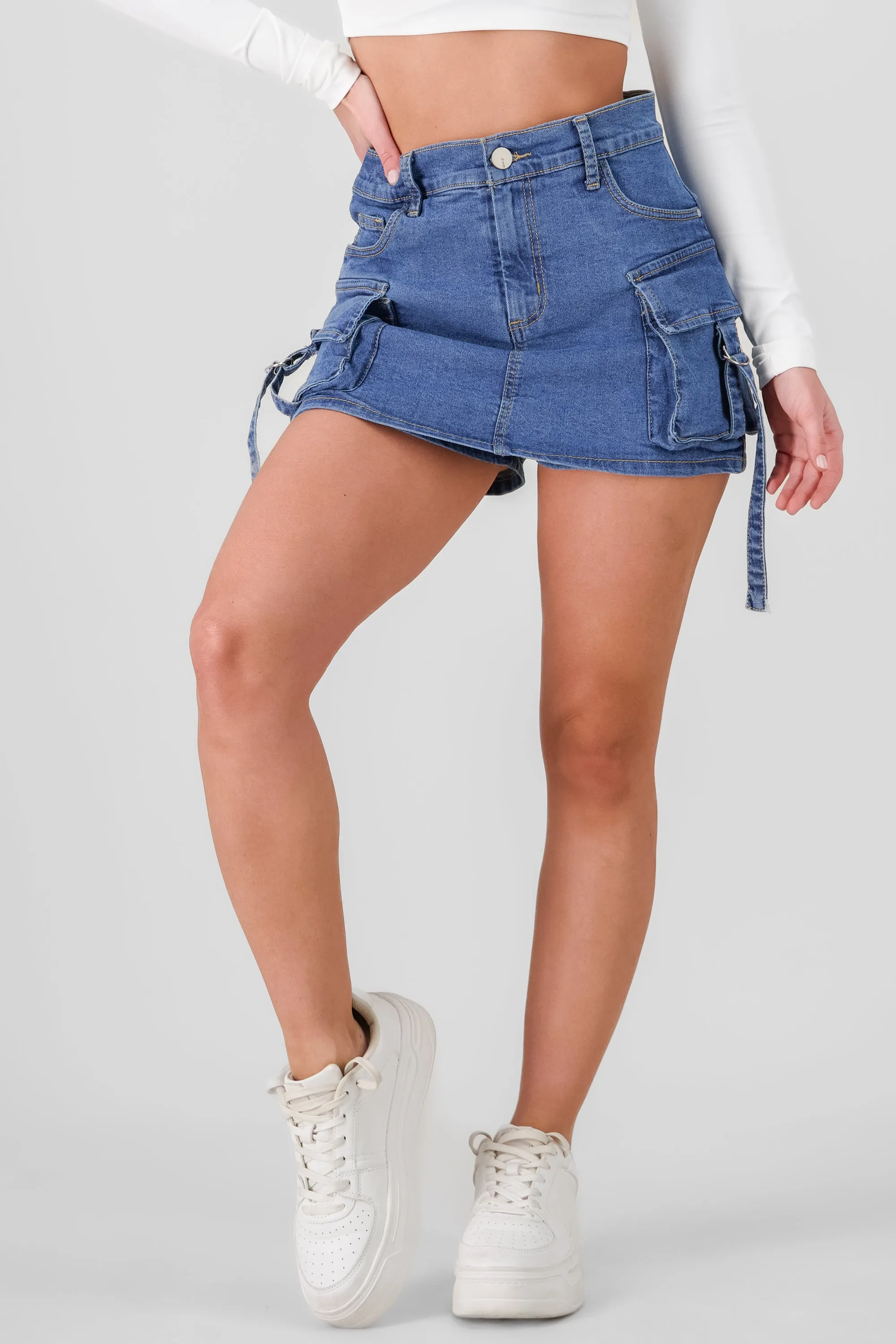 Falda Short 2 Bolsas Con Tiras sold by Shasa product image thumbnail 2