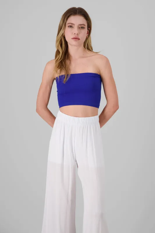 Top Tubo Strapless Rib sold by Shasa