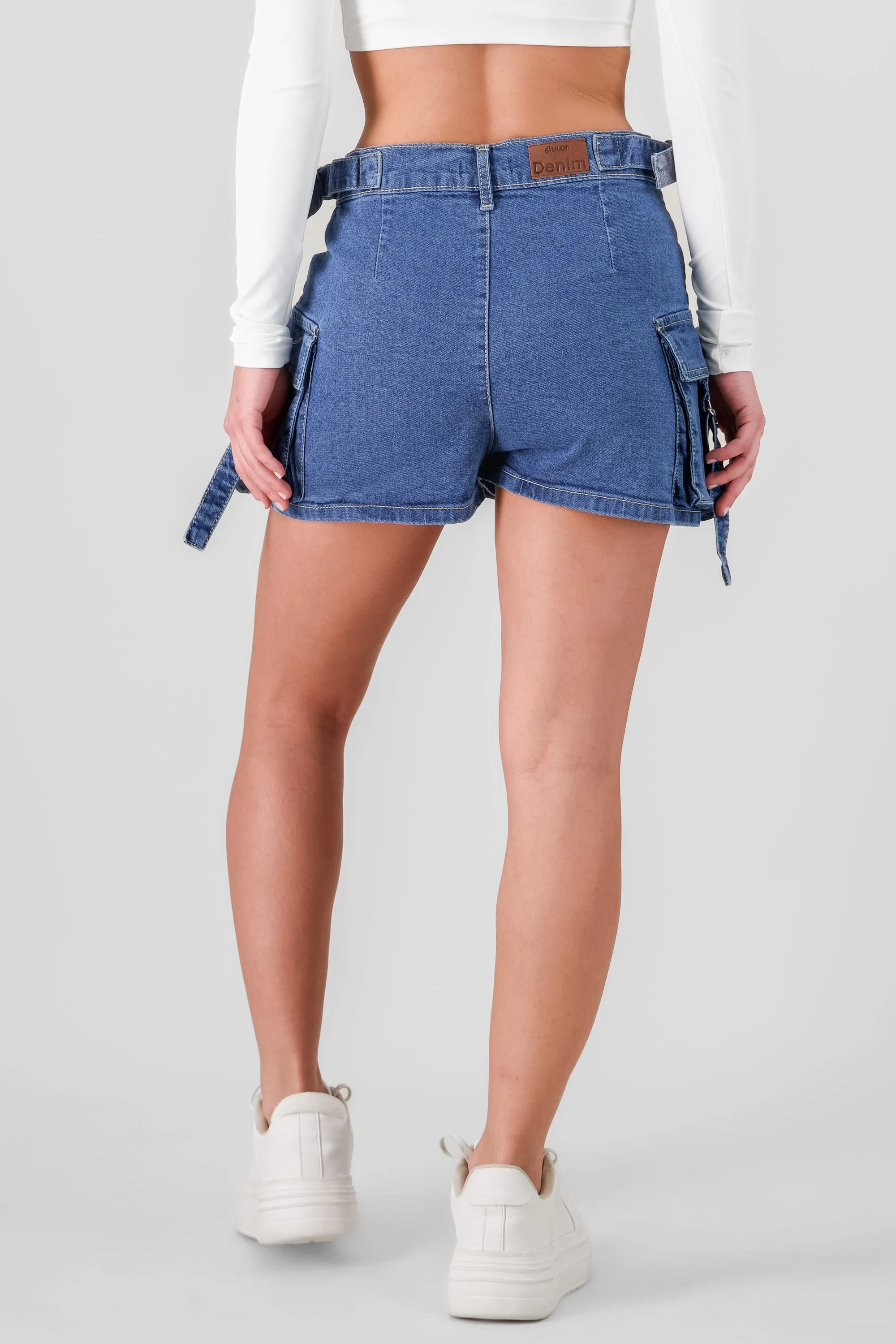 Falda short cargo tiras ajustables sold by Shasa product image thumbnail 4