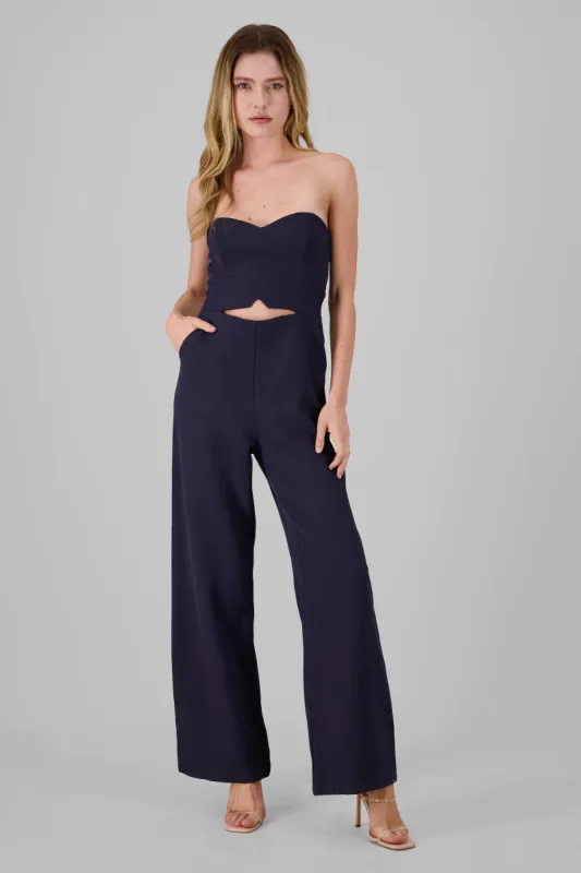 Jumpsuit strapless cierre espalda sold by Shasa