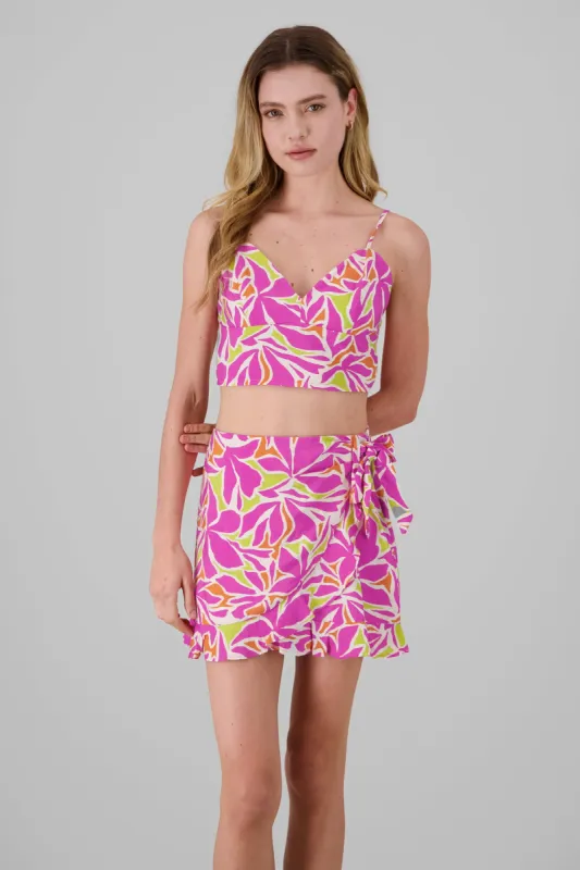 Crop top estampado tropical sold by Shasa