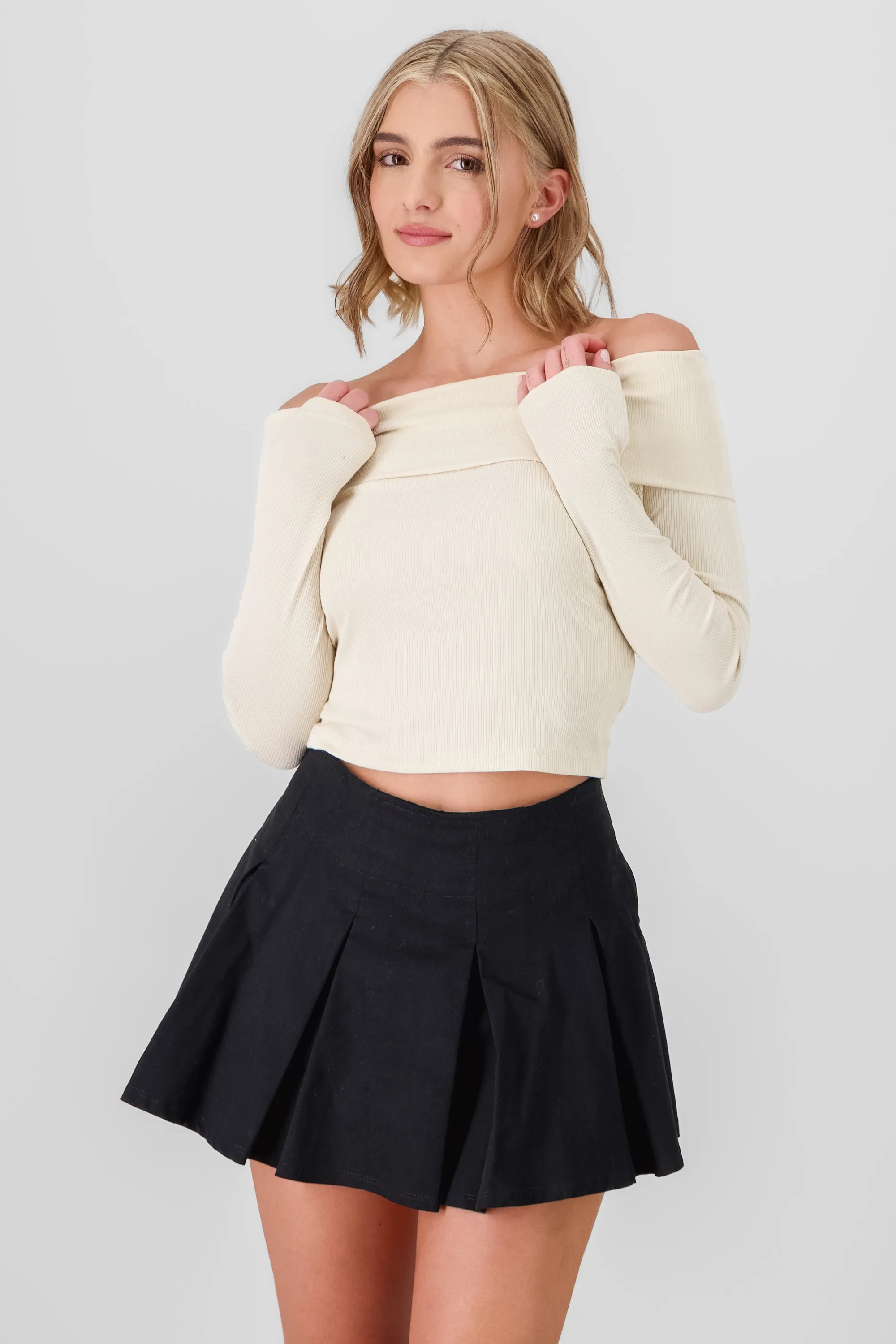 Blusa off shoulder rib sold by Shasa product image thumbnail 2