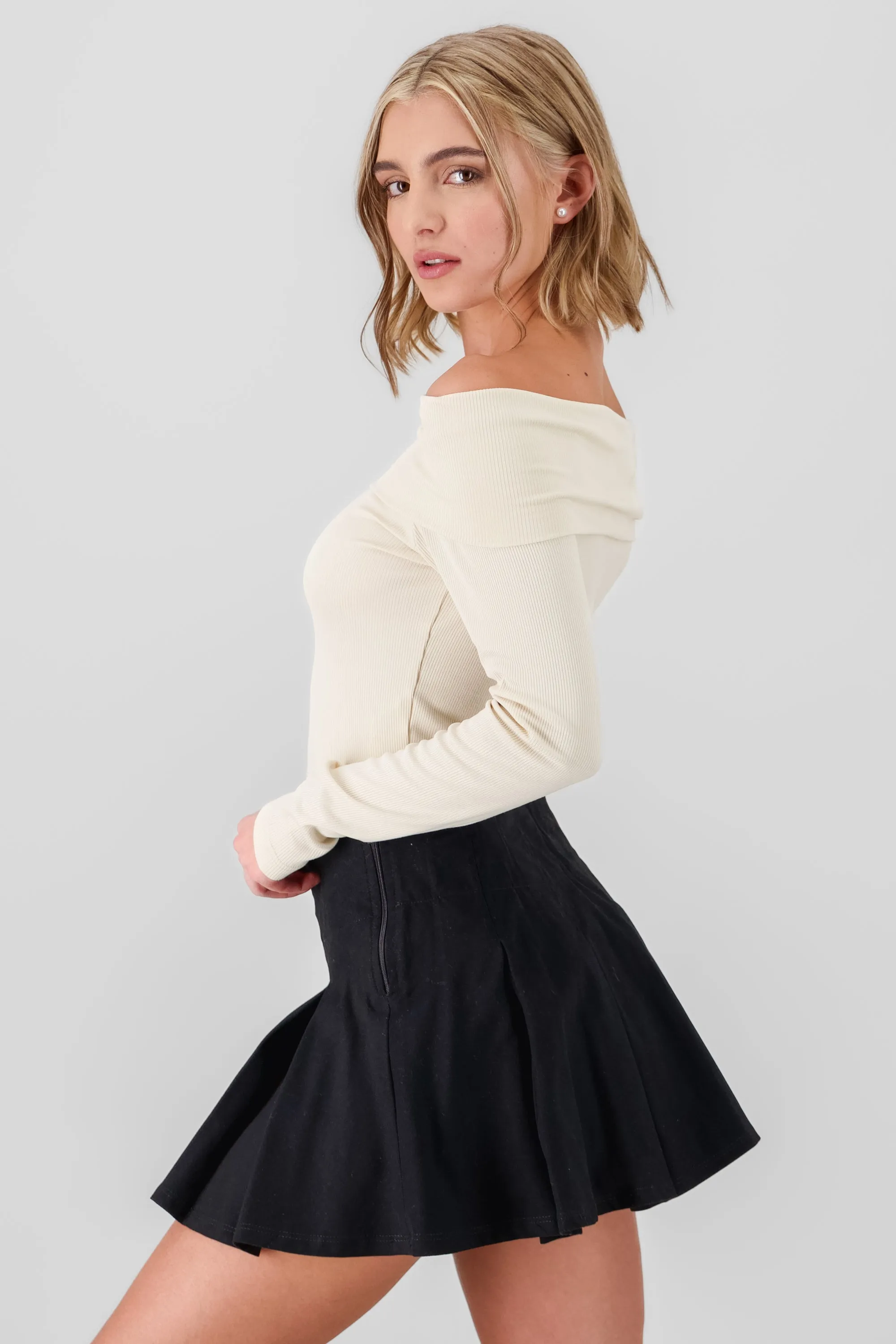 Blusa off shoulder rib sold by Shasa product image thumbnail 3