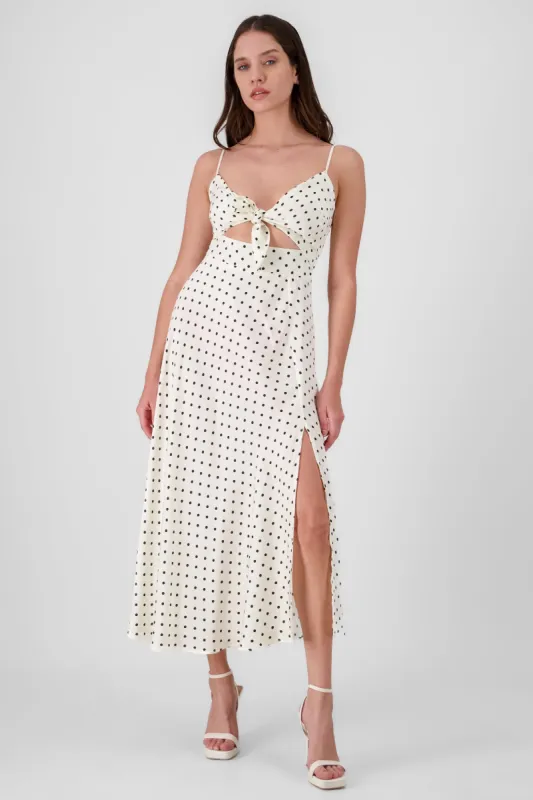 Vestido midi de polka dot sold by Shasa