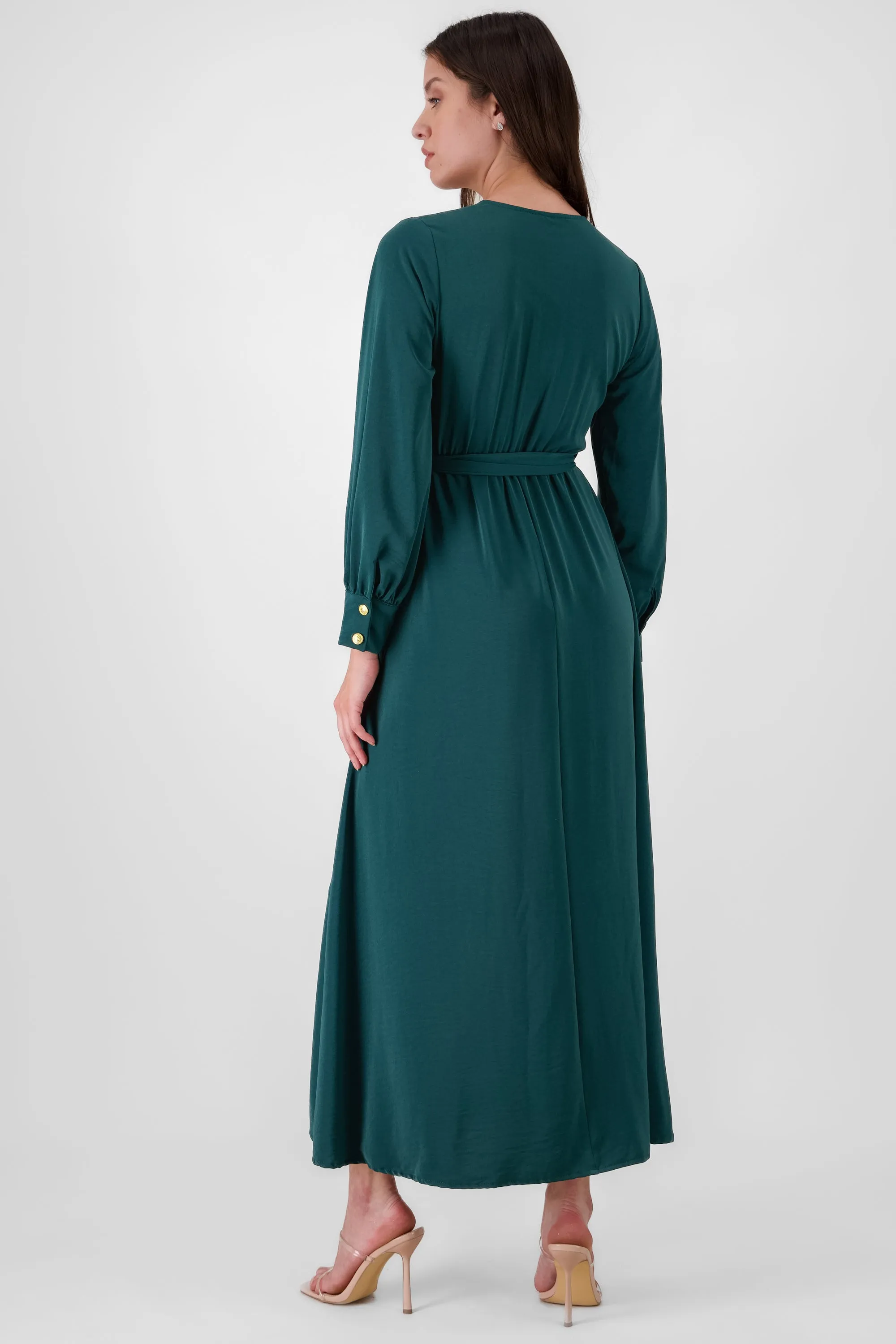 Vestido maxi manga larga con cinta escote V Hypste sold by Shasa product image thumbnail 4