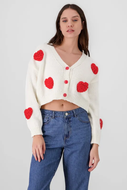 Sueter de corazones de 3D sold by Shasa