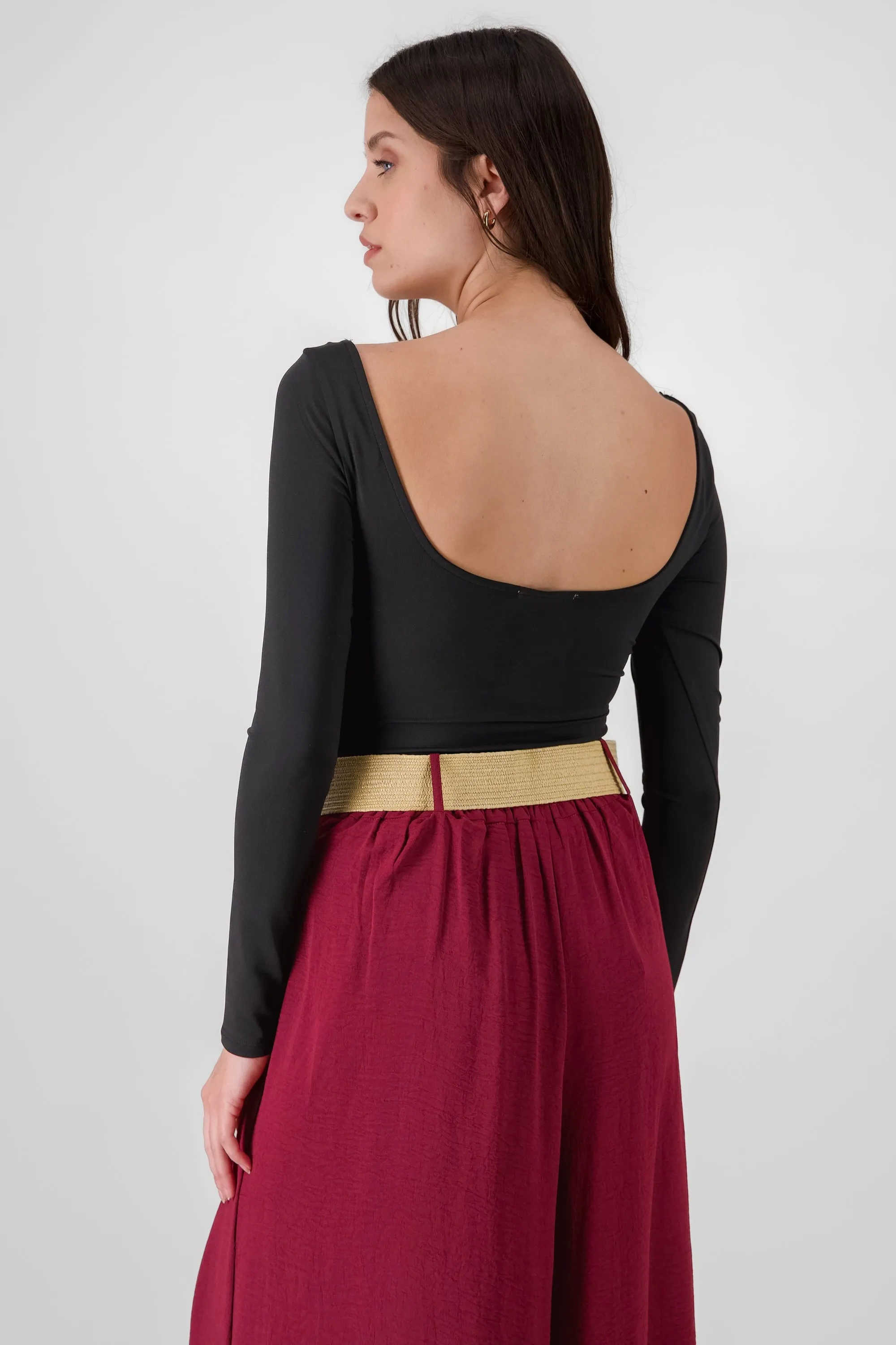 Bodysuit de manga larga con escote cuadrado sold by Shasa product image thumbnail 4