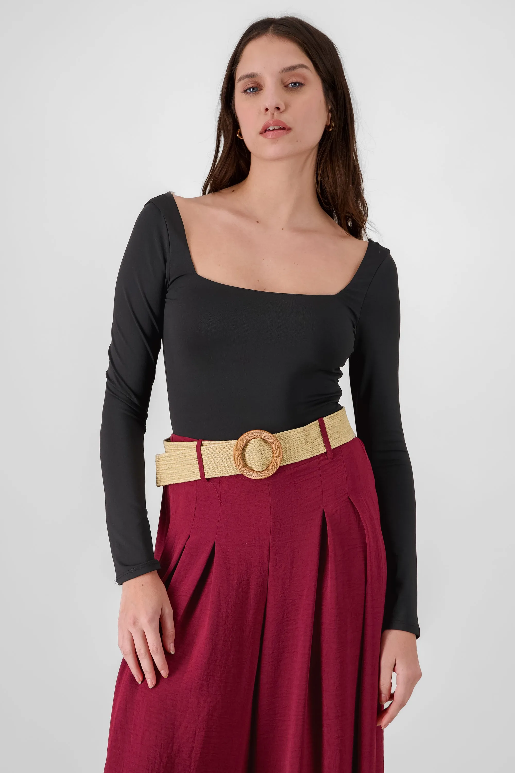 Bodysuit de manga larga con escote cuadrado sold by Shasa product image thumbnail 2