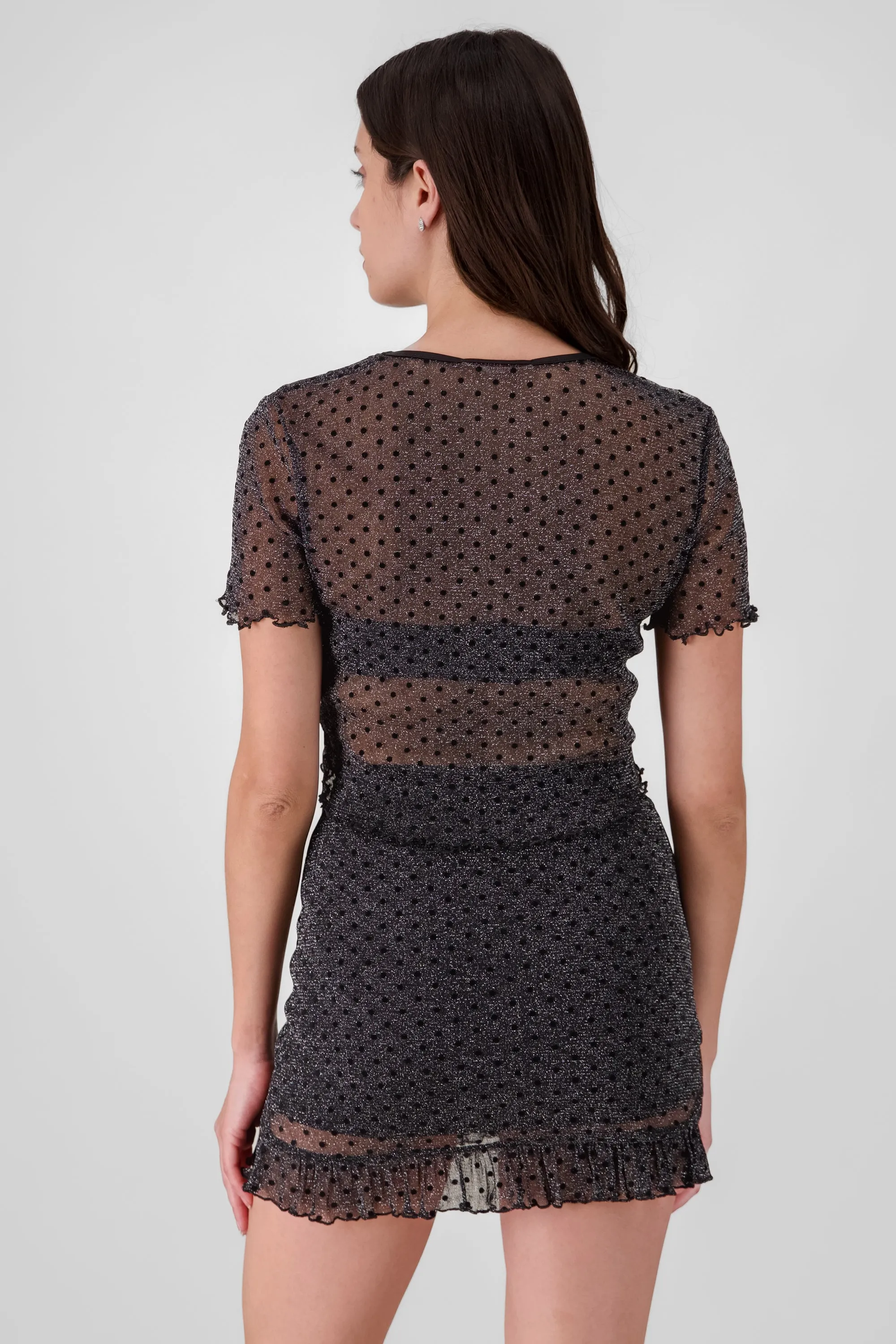 Top manga corta mesh cuello redondo sold by Shasa product image thumbnail 4