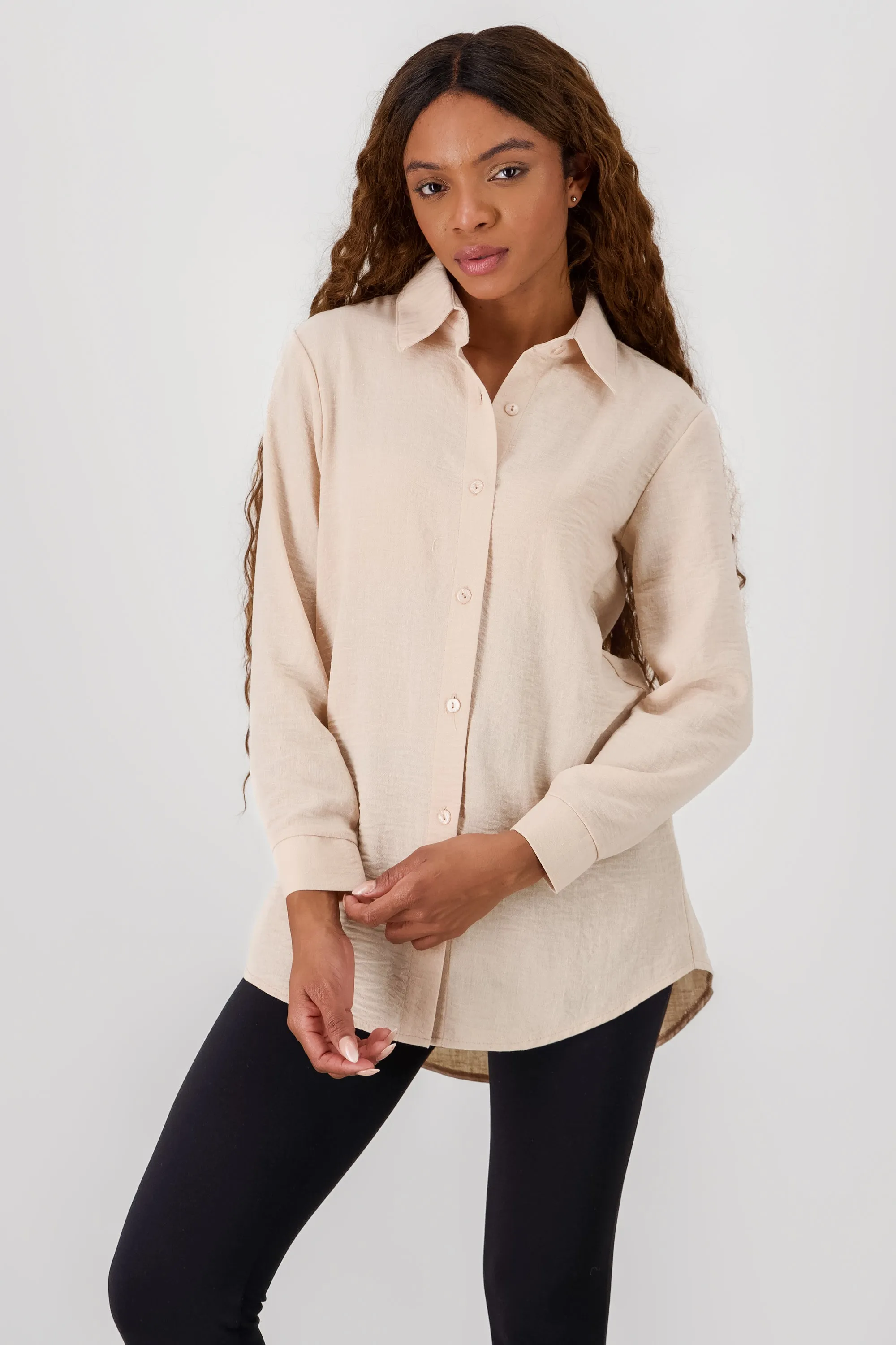 camisa fluida manga larga sold by Shasa