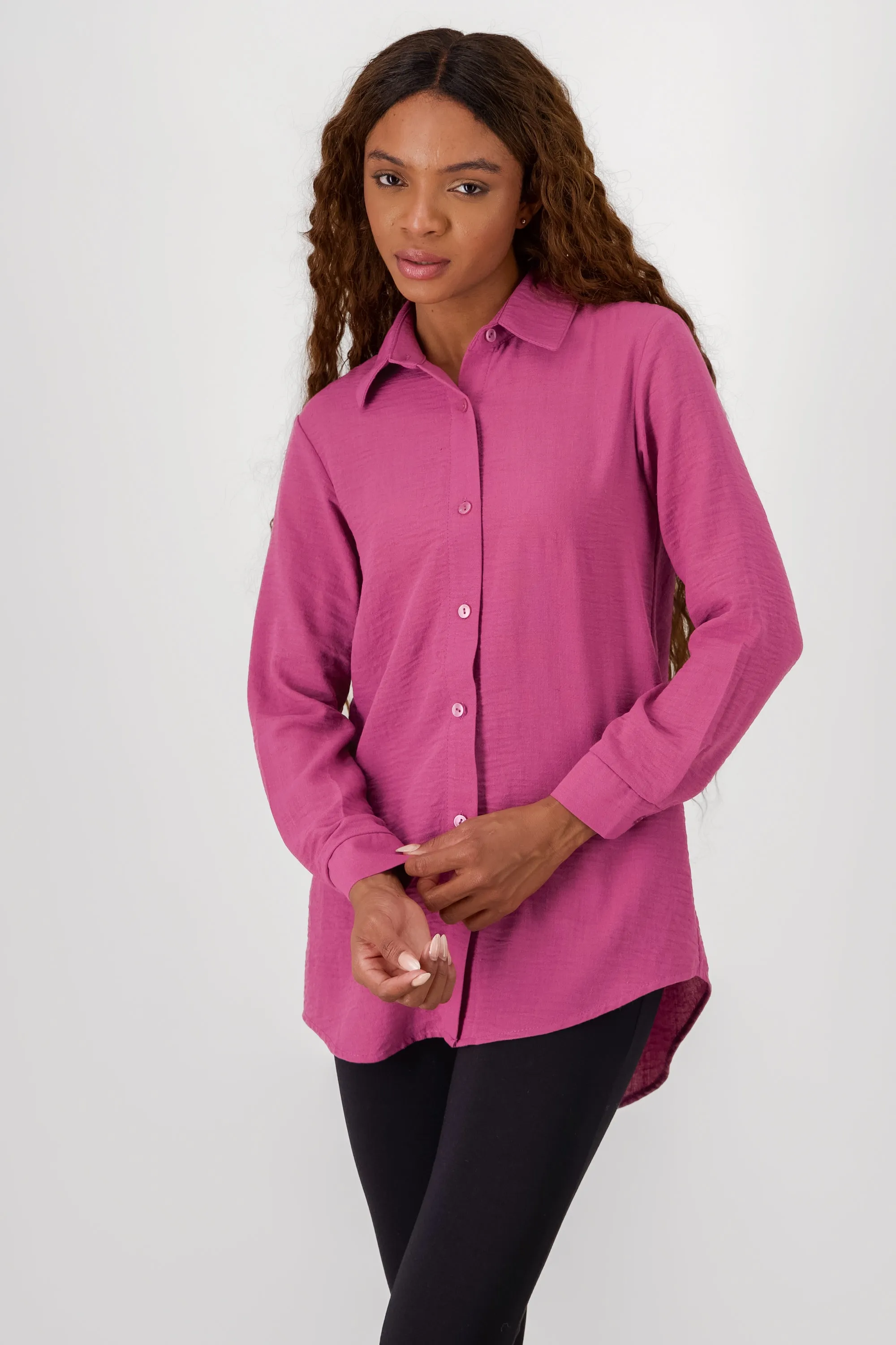 camisa fluida manga larga sold by Shasa