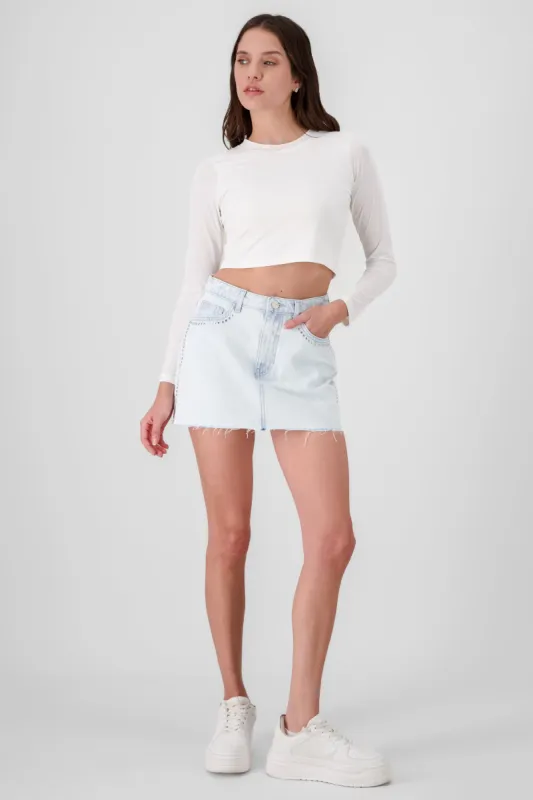 Falda tubo con estoperoles sold by Shasa