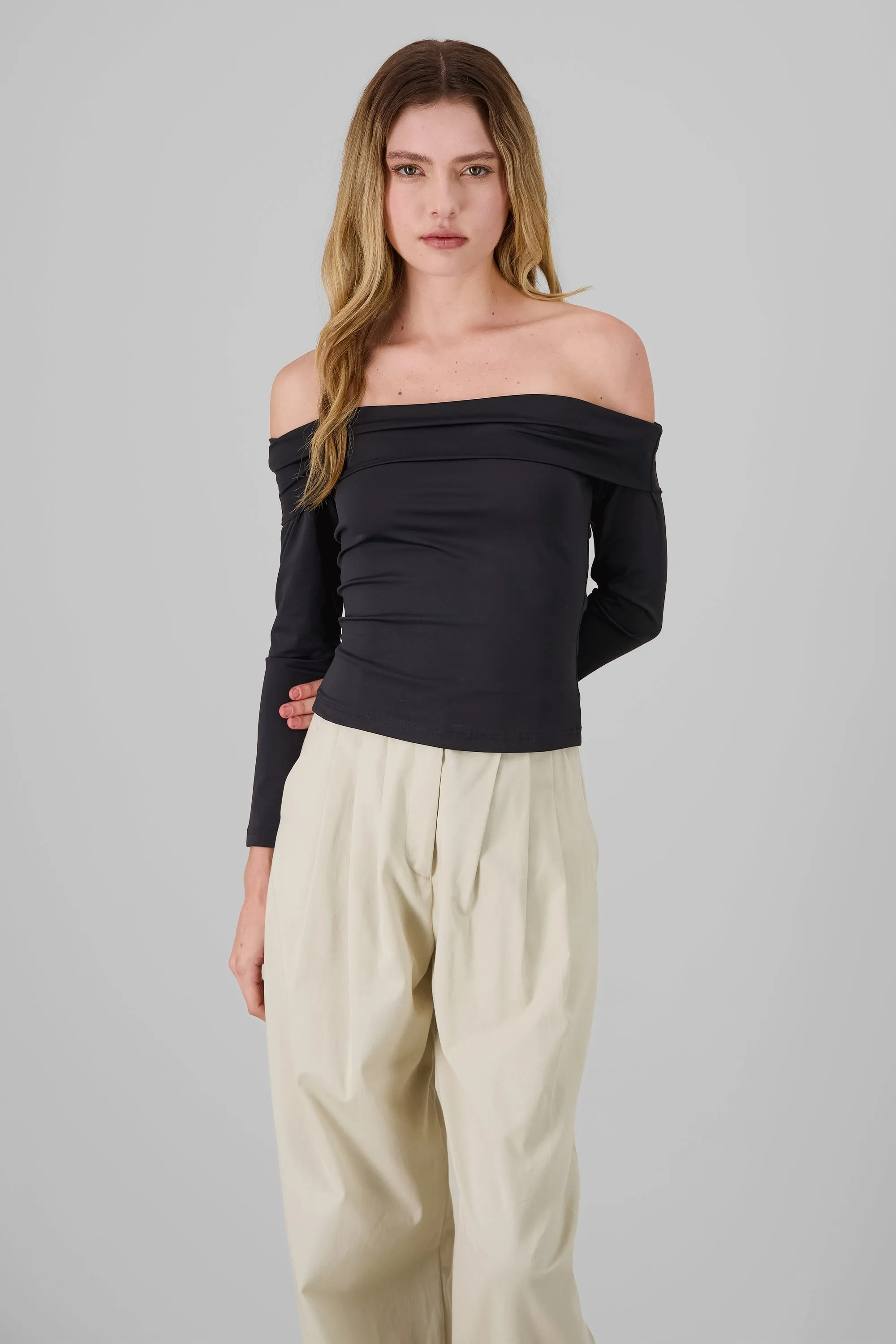 Top off shoulder manga larga sold by Shasa product image thumbnail 2