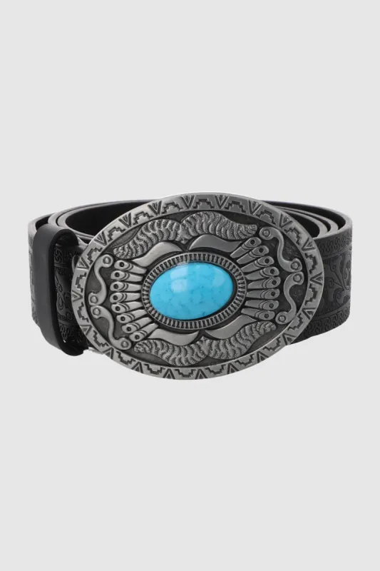 Cinturon sencillo hebilla boho gema sold by Shasa