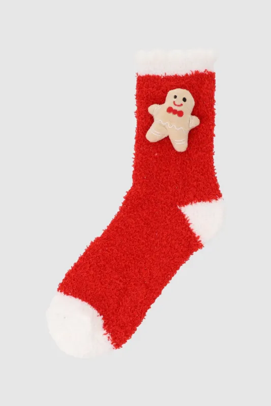 Calcetas afelpadas navideñas sold by Shasa