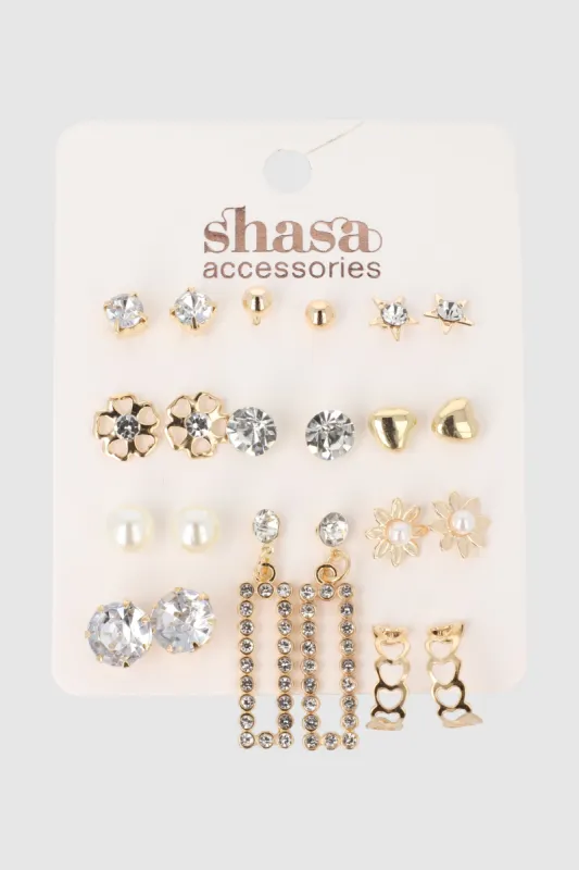 11 Pr Aretes Brillos sold by Shasa