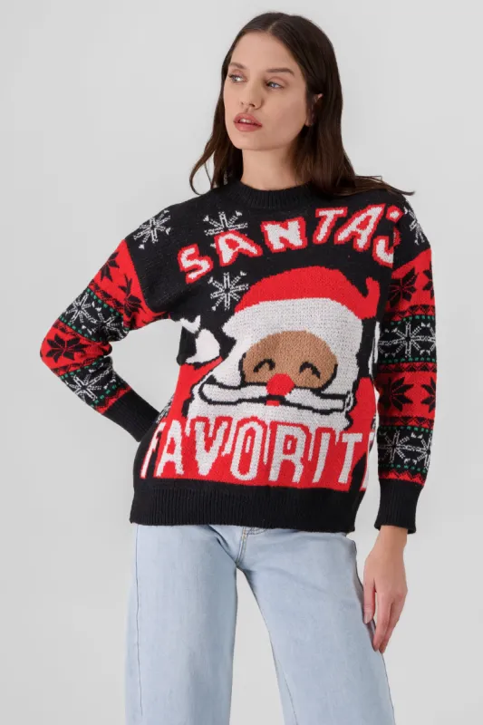 Sueter navideño santa detalle mangas sold by Shasa