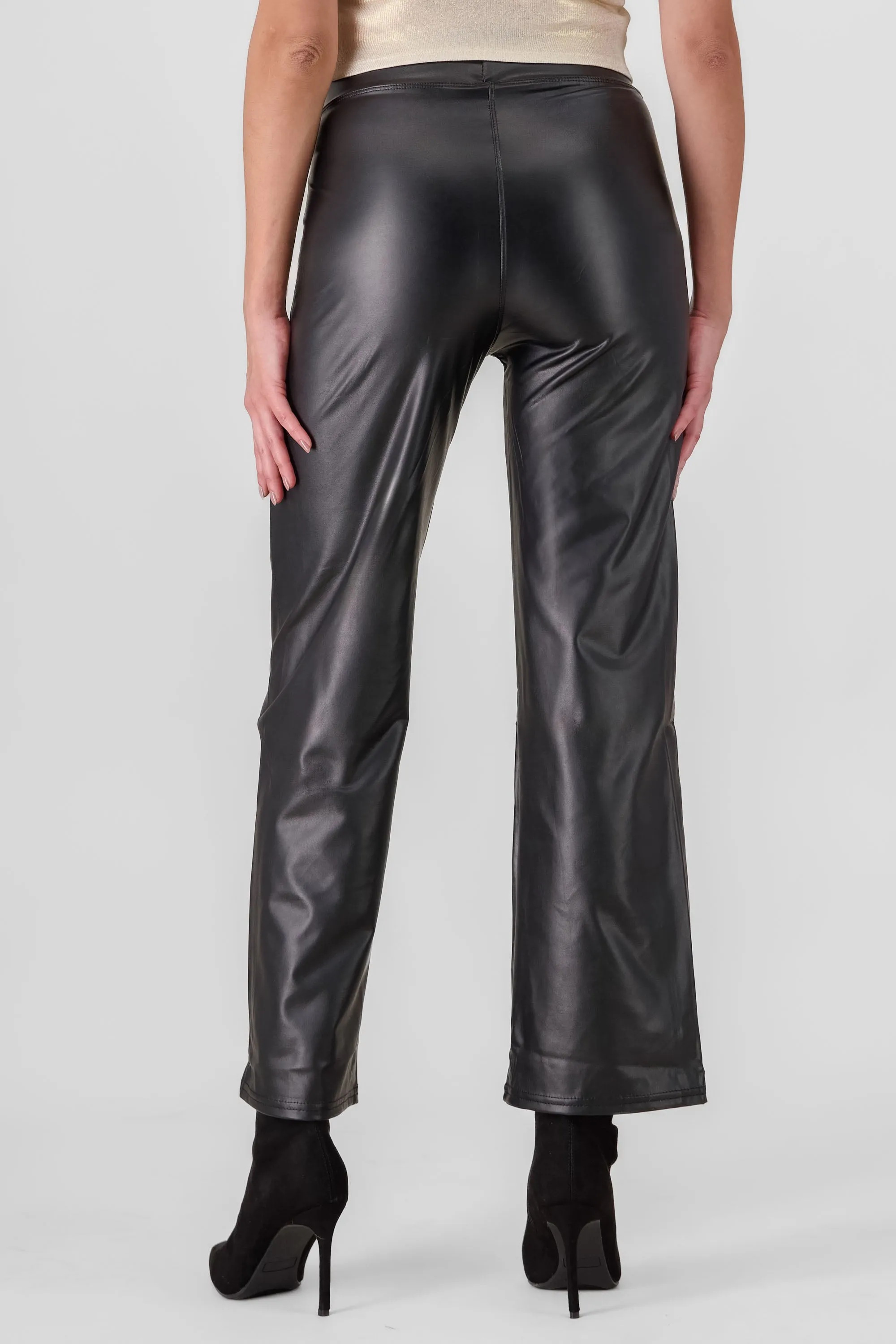 Pantalones tipo piel flare sold by Shasa product image thumbnail 4