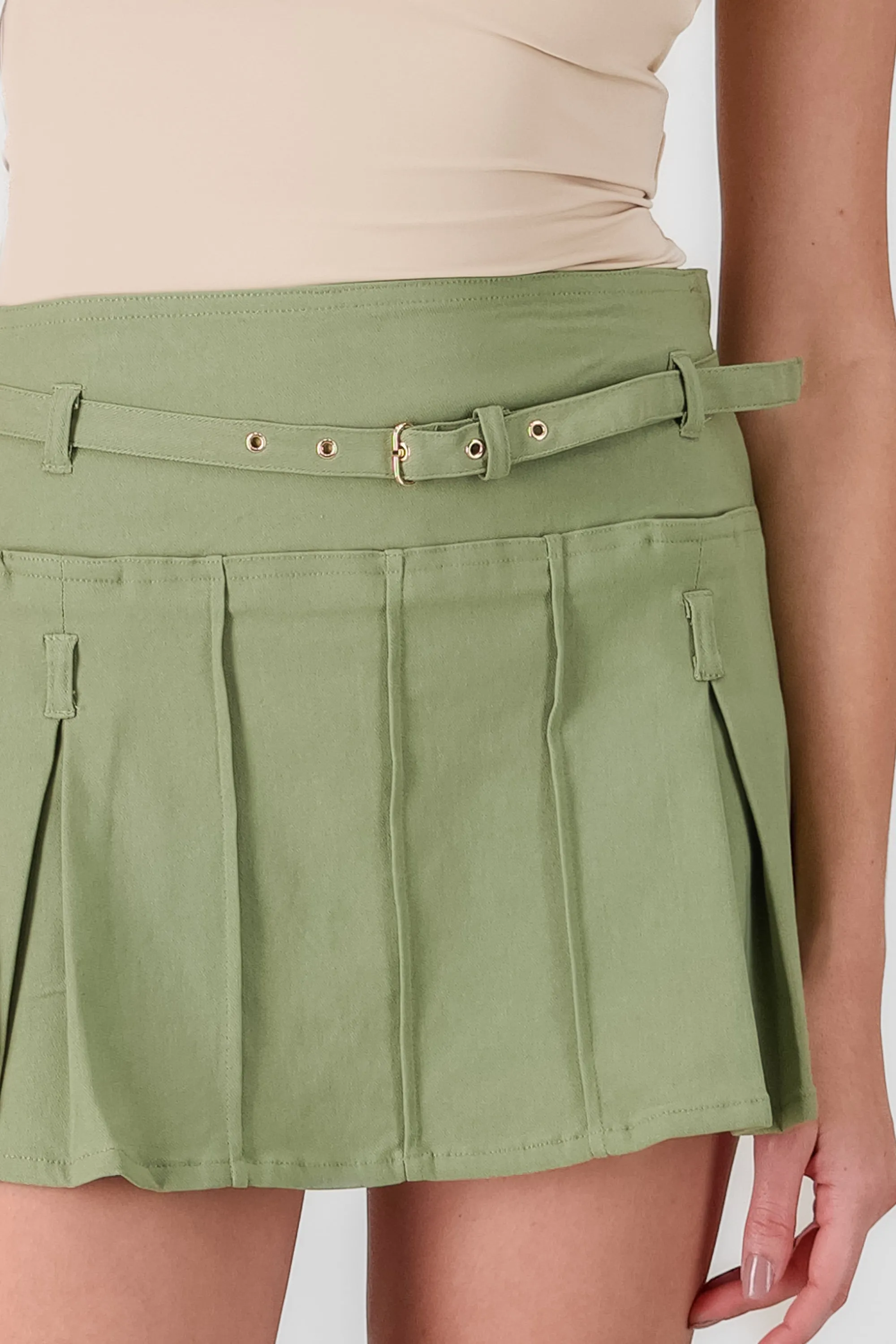 Falda mini tableada con cinturon sold by Shasa product image thumbnail 5