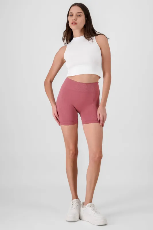 Short Biker Cintura Ancha Liso sold by Shasa