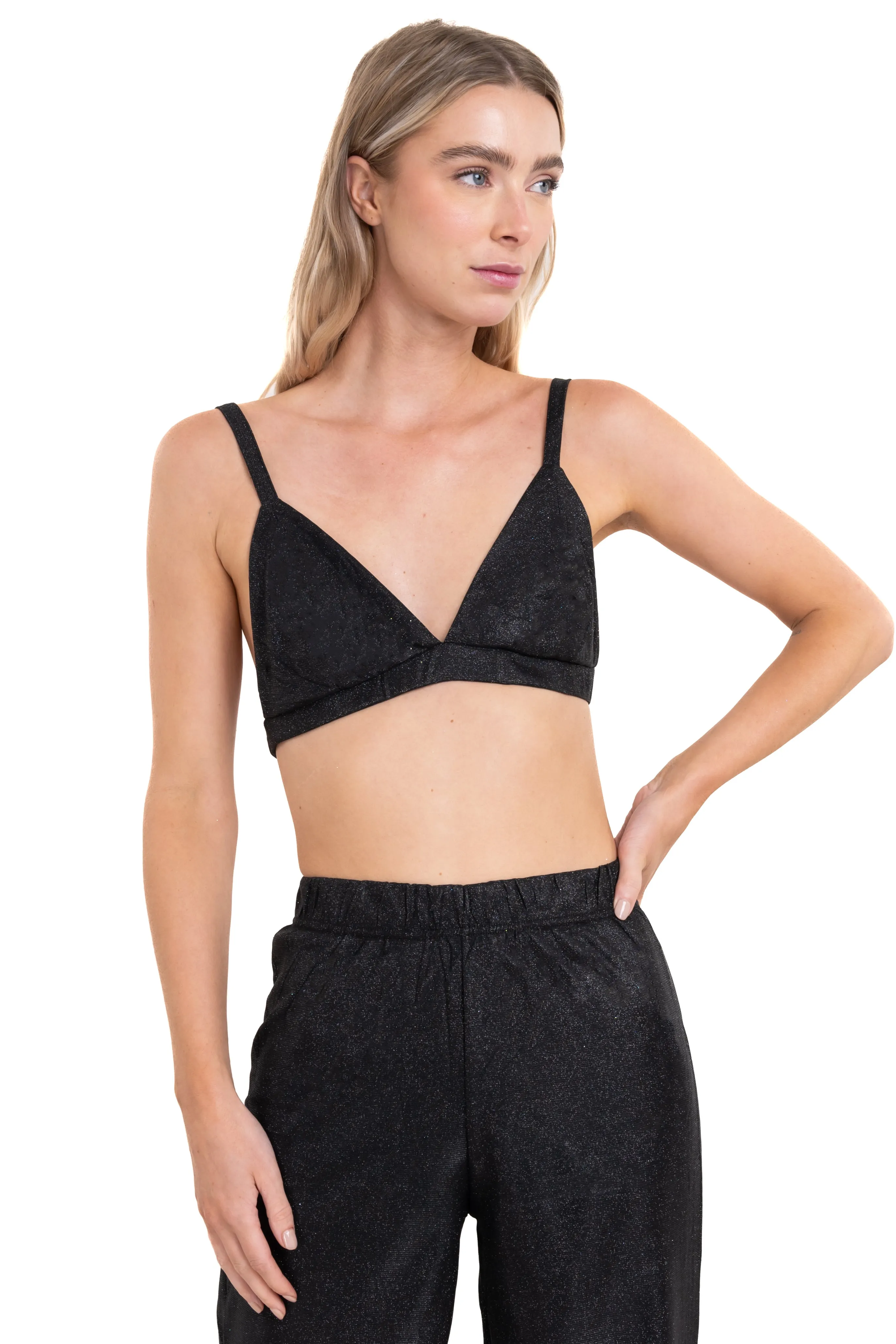 Top crop tirantes brillos sold by Shasa