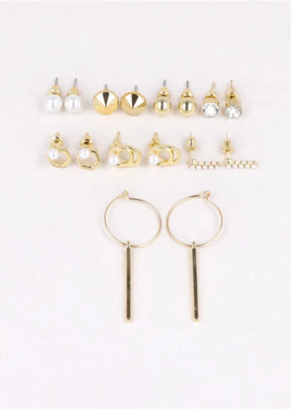 8 Pr Aretes Circulo sold by Shasa