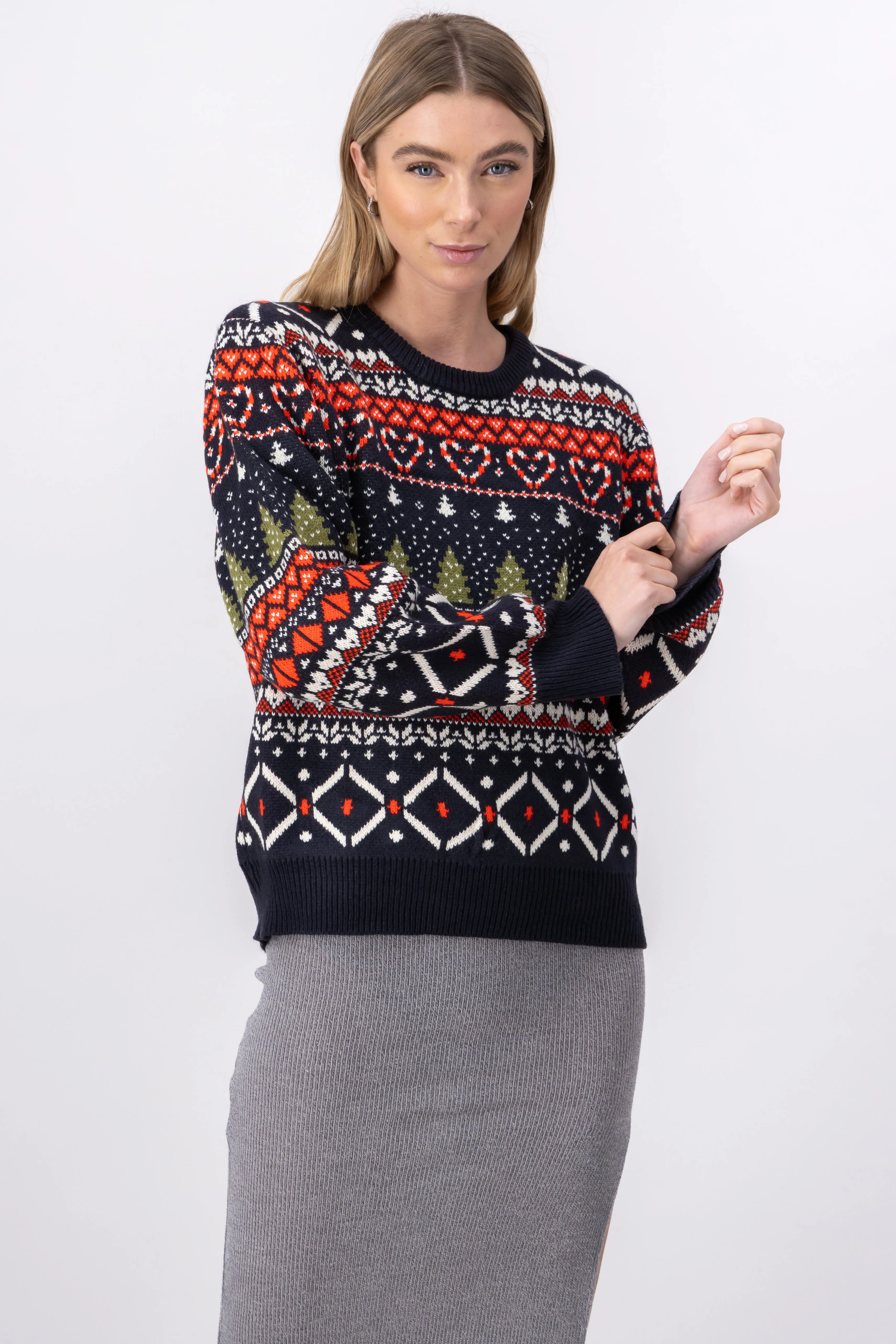 Sueter navideño grecas sold by Shasa