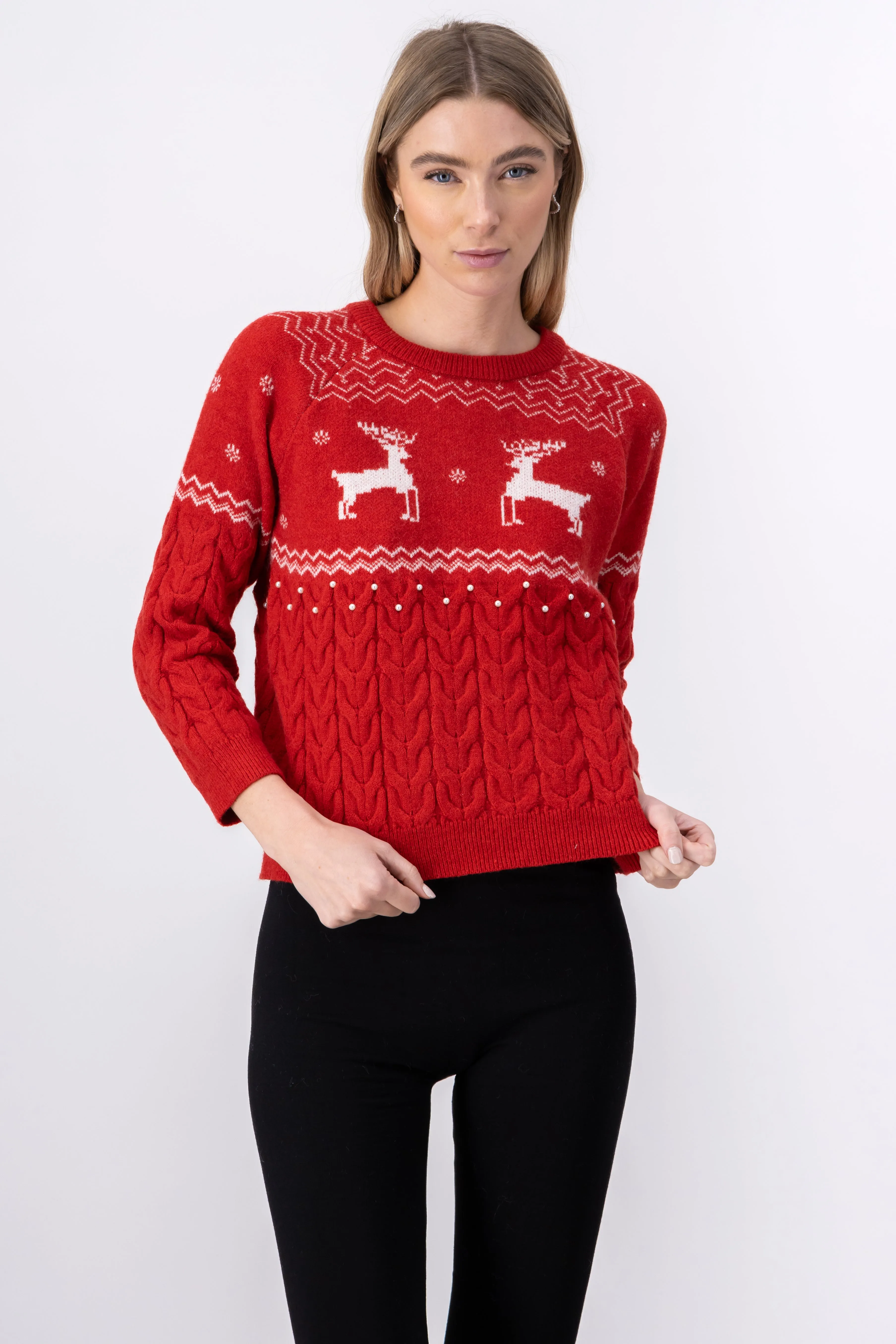 Suéter navideño renos perlas sold by Shasa product image thumbnail 2