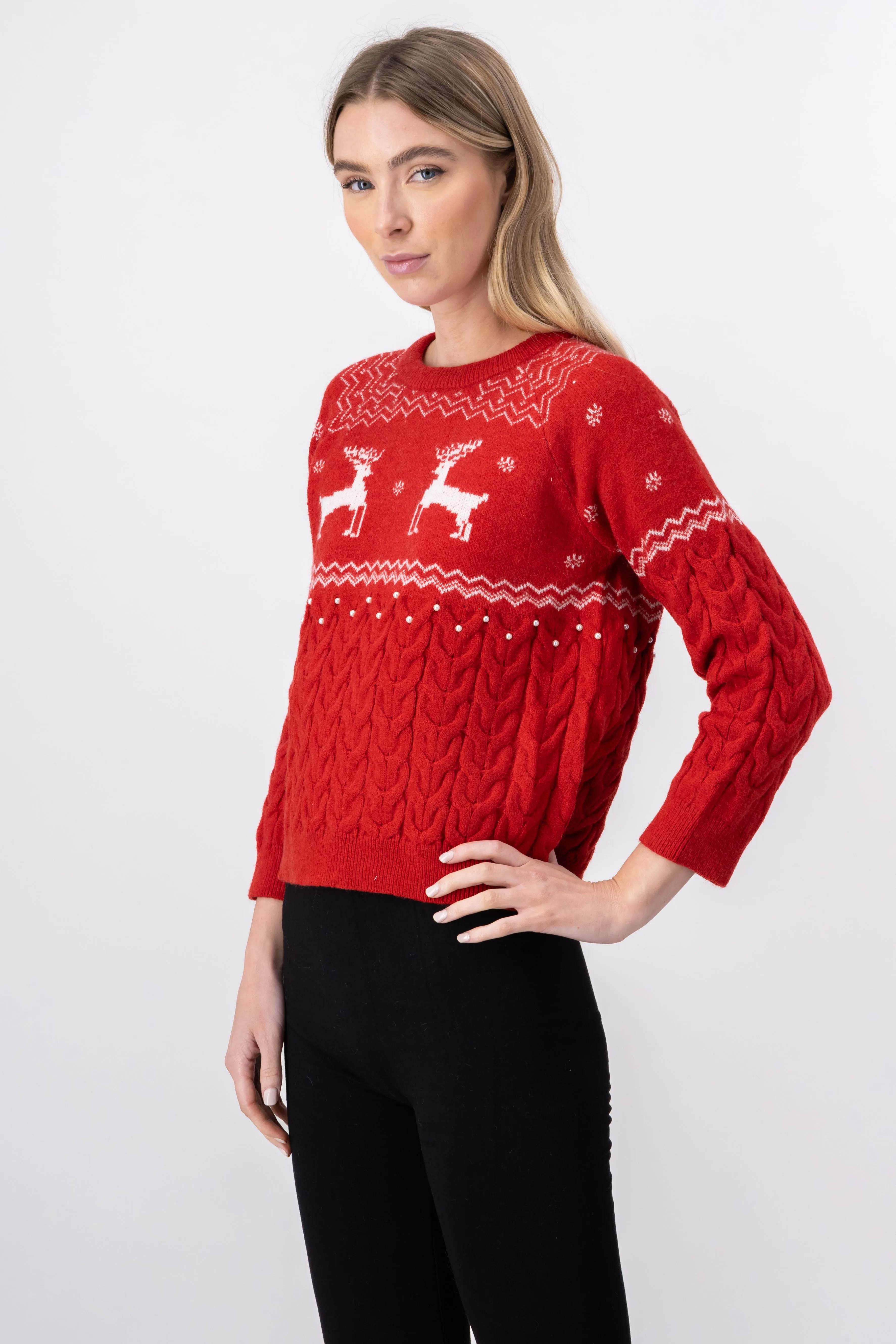 Suéter navideño renos perlas sold by Shasa product image thumbnail 3