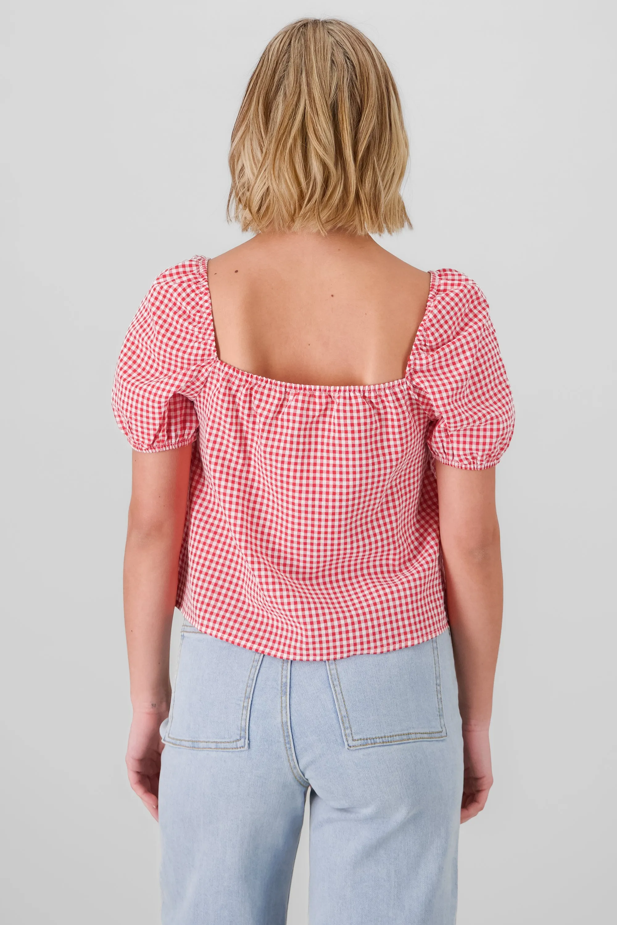 Camisa de mangas abullonadas y lazos al centro sold by Shasa product image thumbnail 4