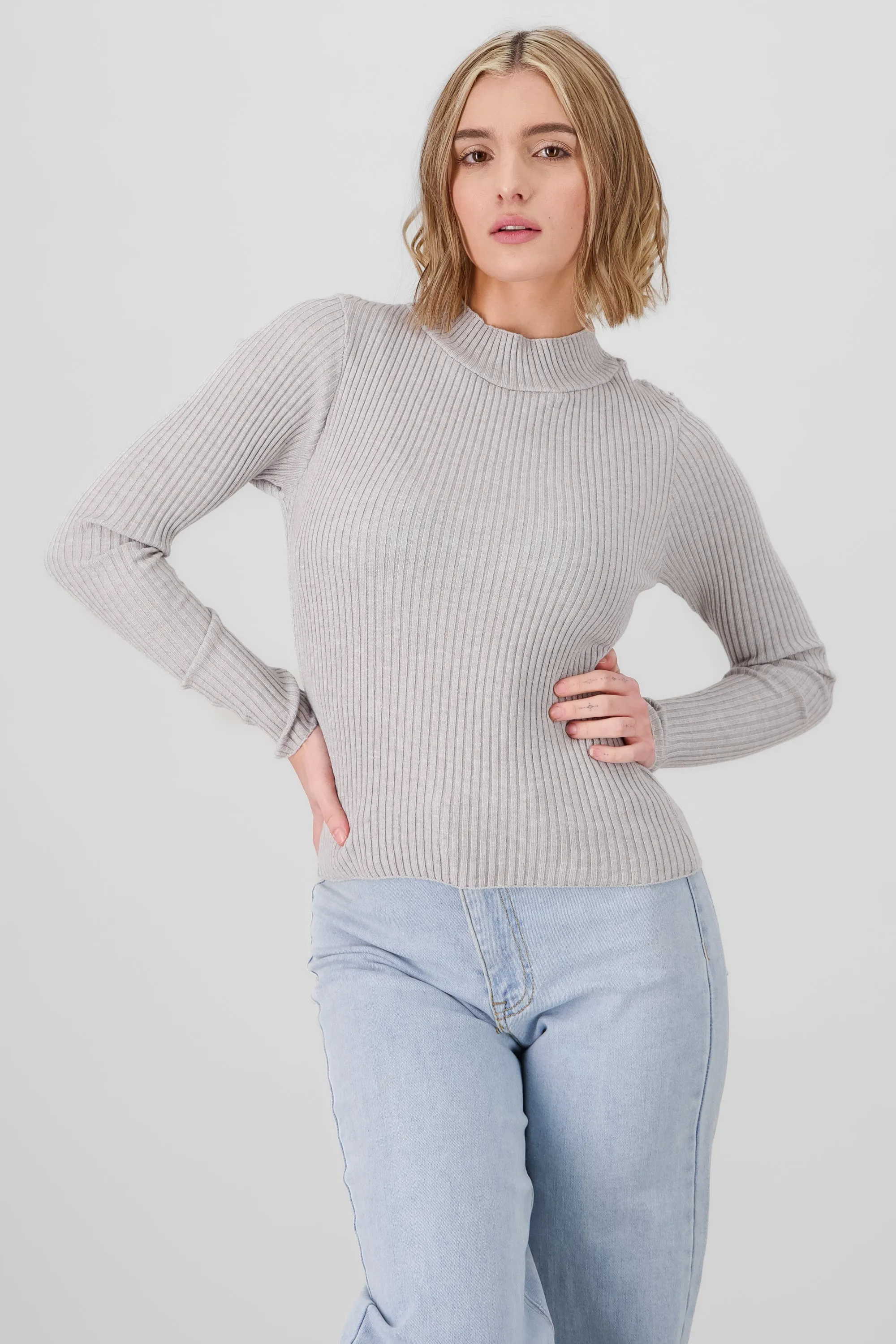 Top tejido manga larga acanalado sold by Shasa