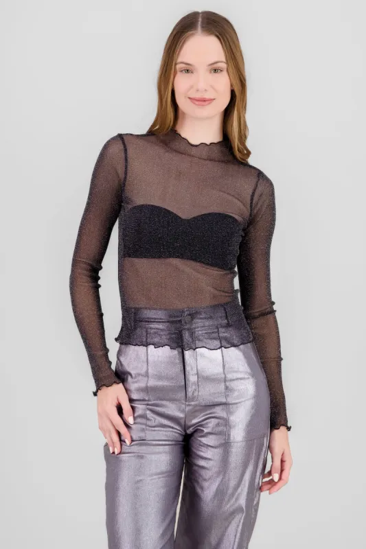 Top con lurex manga larga sold by Shasa