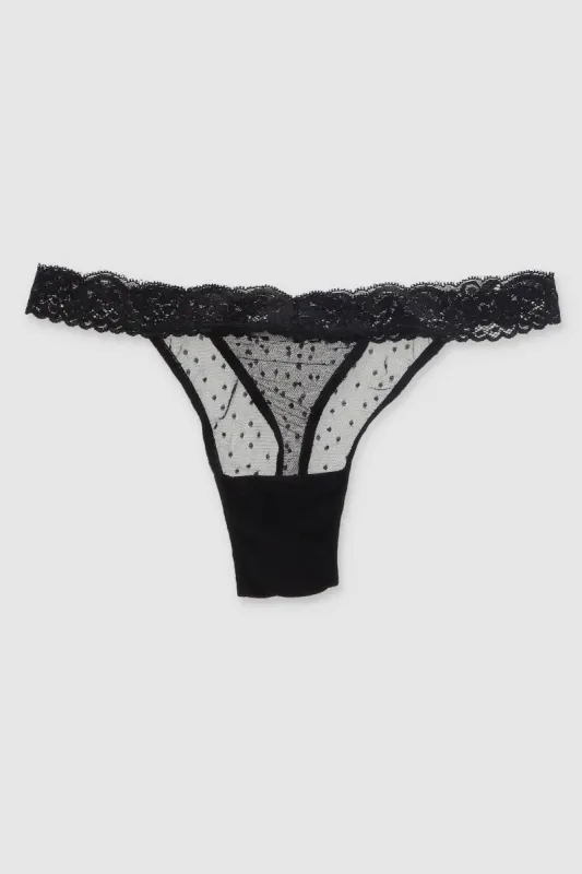 Tanga luniperla encaje made by Shasa