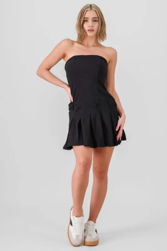 Vestido mini bandeau tableada sold by Shasa