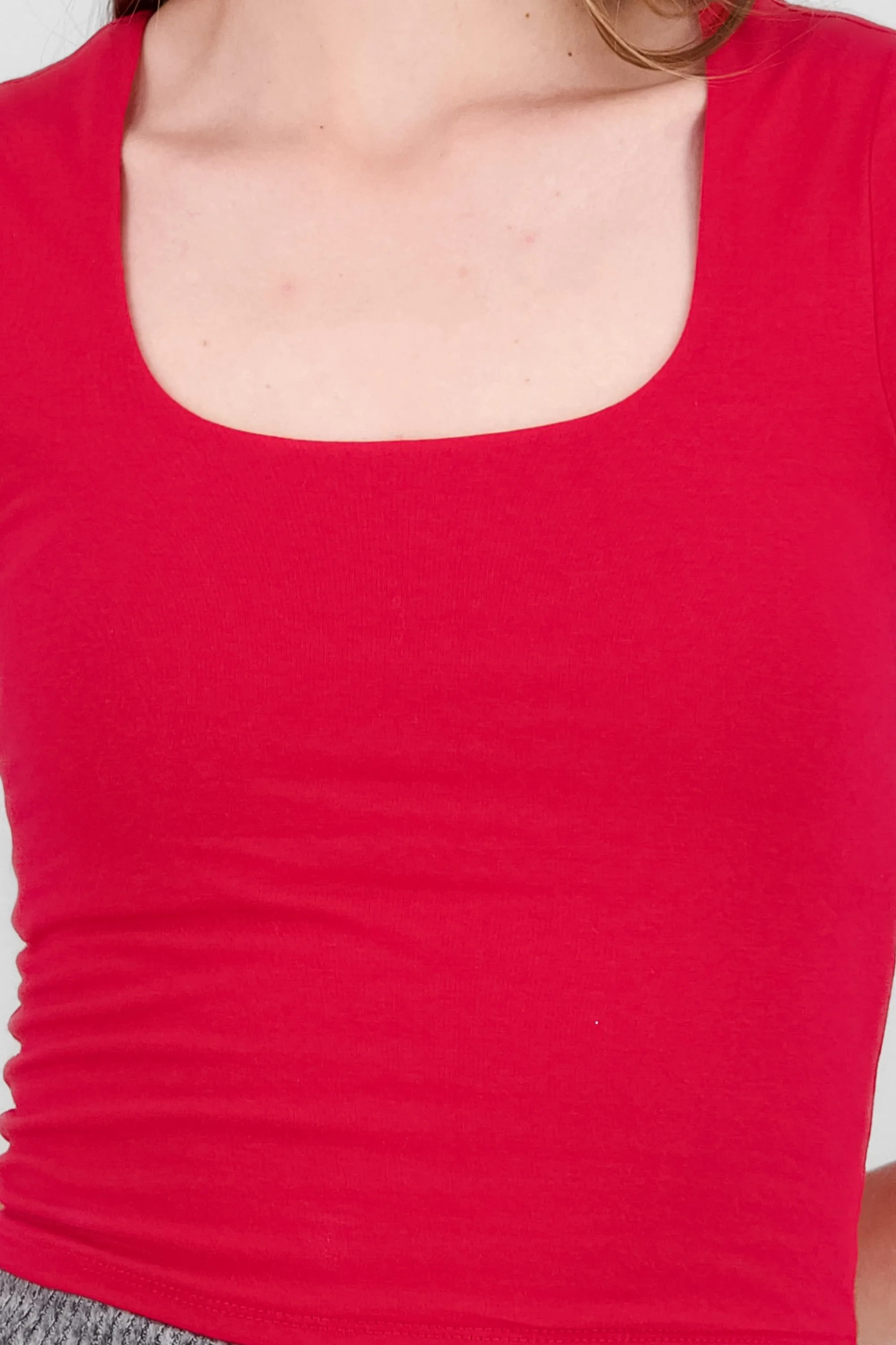 Top manga corta doble tela escote cuadrado sold by Shasa product image thumbnail 5