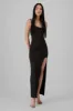 Vestido tirantes midi liso detalle abertura sold by Shasa